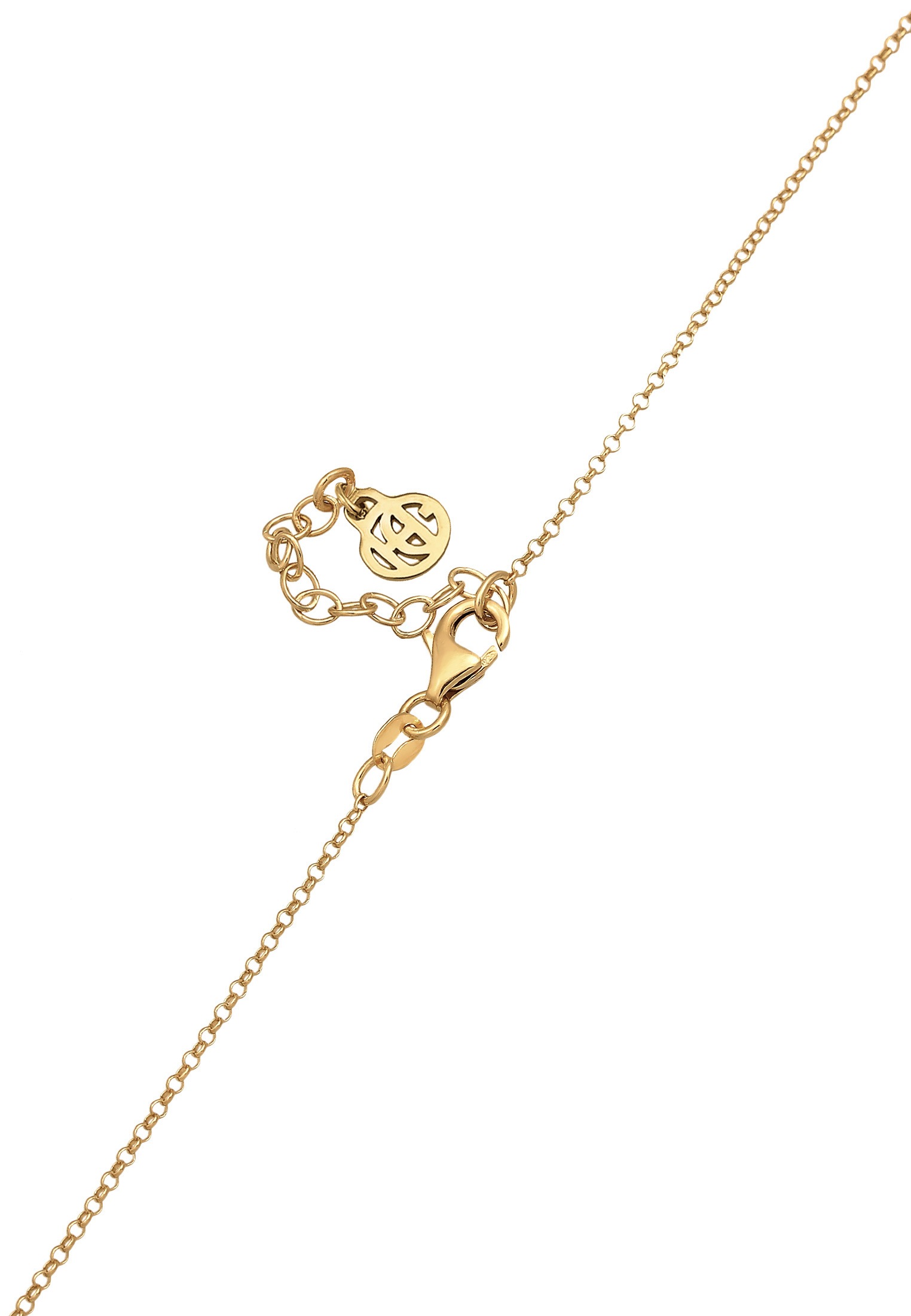 HAZE & GLORY Kette mit Anhänger »Halskette Münze Iolith Granat - Jagger 925 Silber«