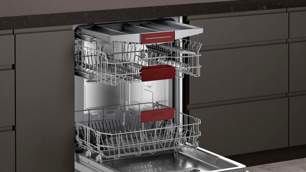 NEFF vollintegrierbarer Geschirrspüler N 50 »S155HVX15E«, 13 Maßgedecke, Info Light: projizierter Punkt während des Betriebs