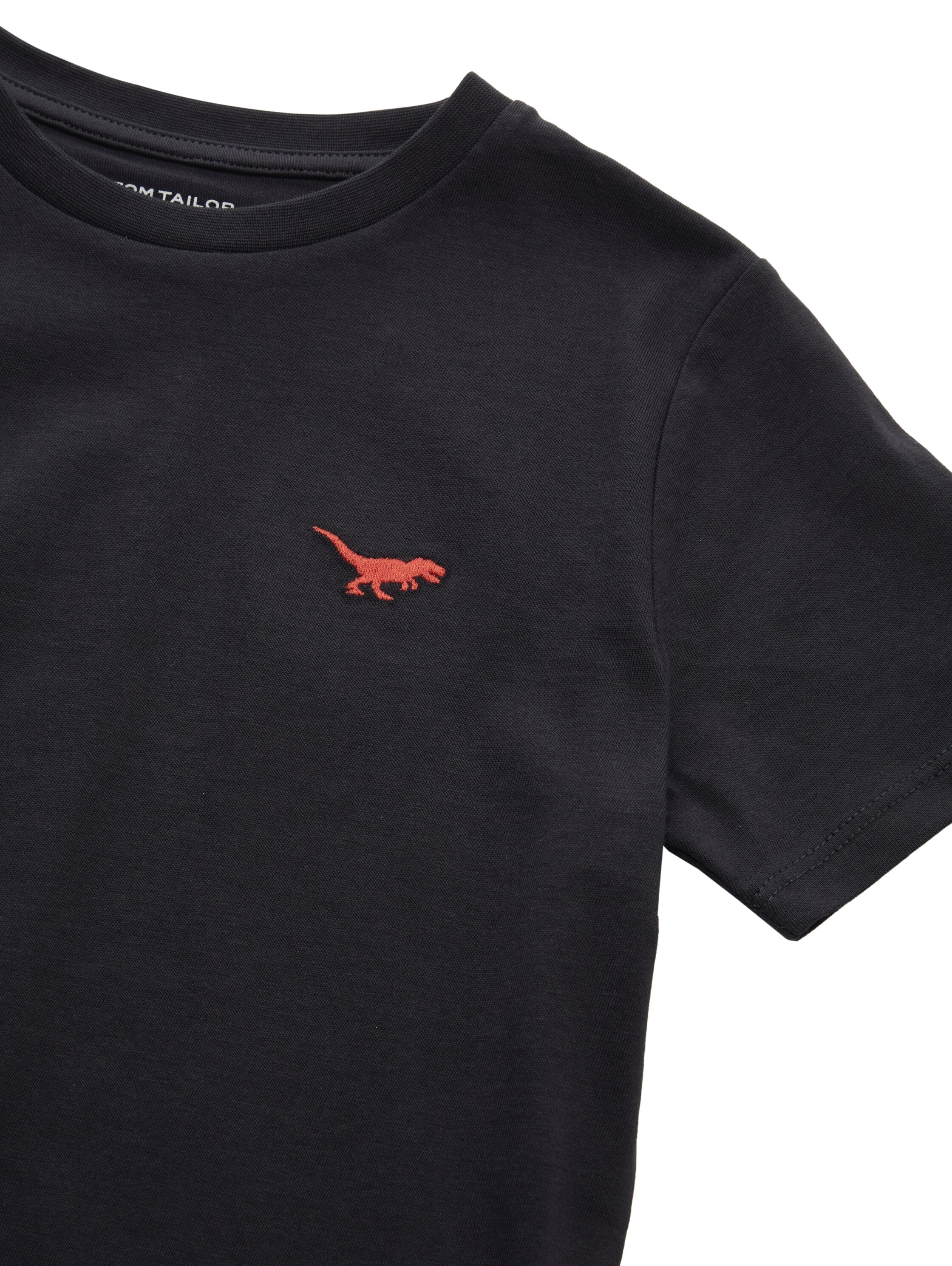 TOM TAILOR T-Shirt, mit Dino-Stickerei