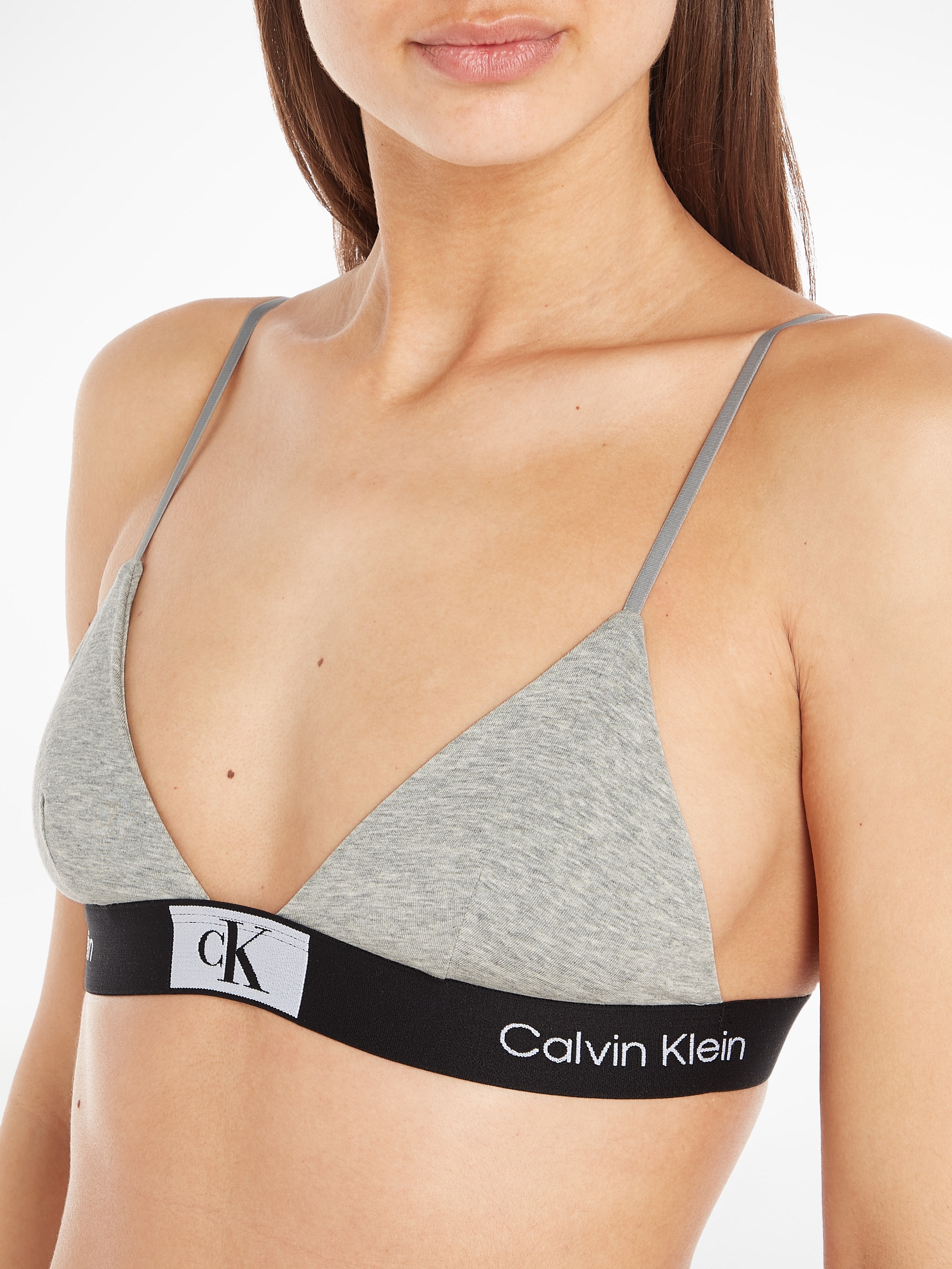 Calvin Klein TRIANGLE«, OTTO im »UNLINED Online Shop Bralette-BH mit CK-Logobund klassischem