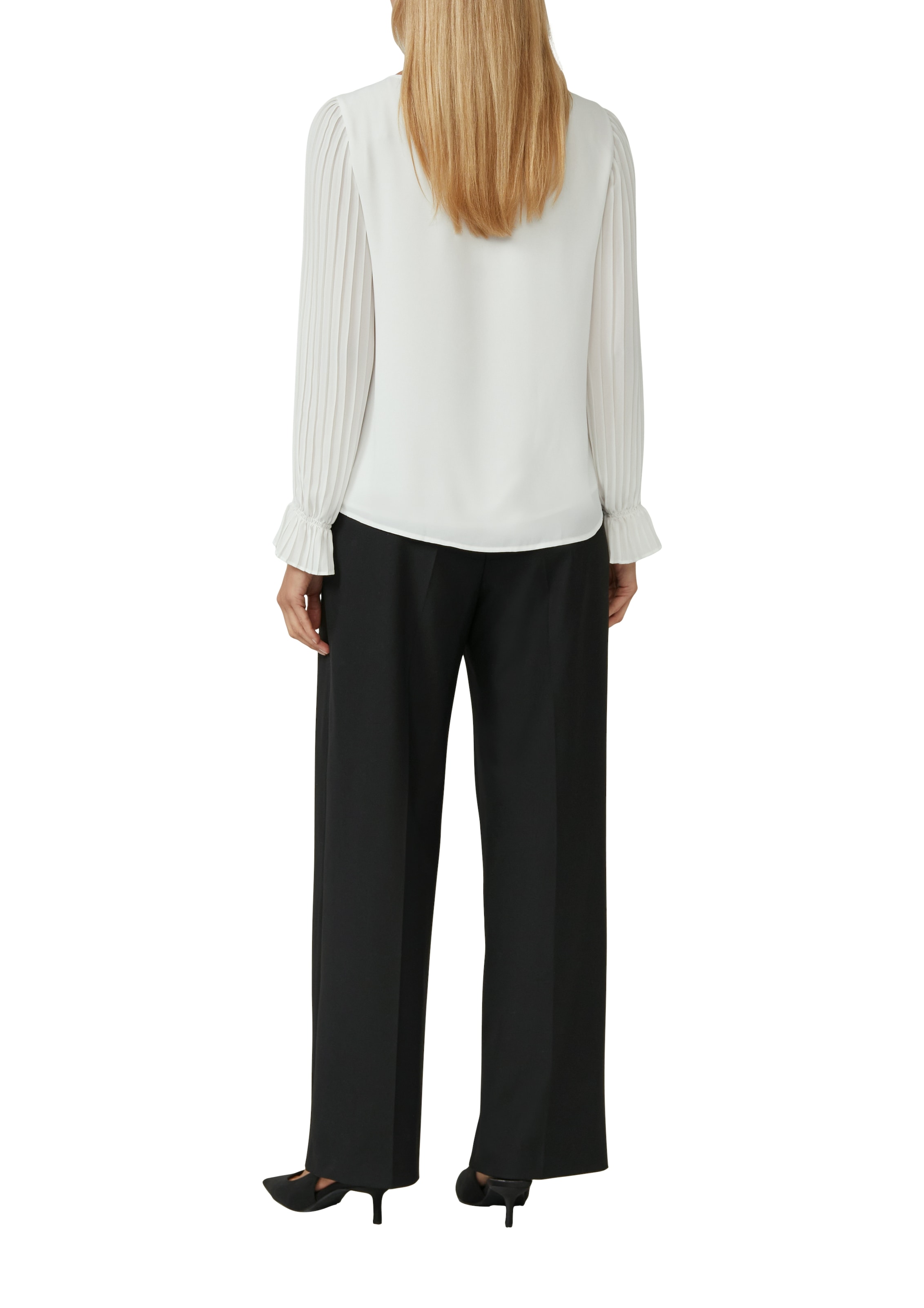 s.Oliver BLACK LABEL Langarmbluse , mit gerafften Armen
