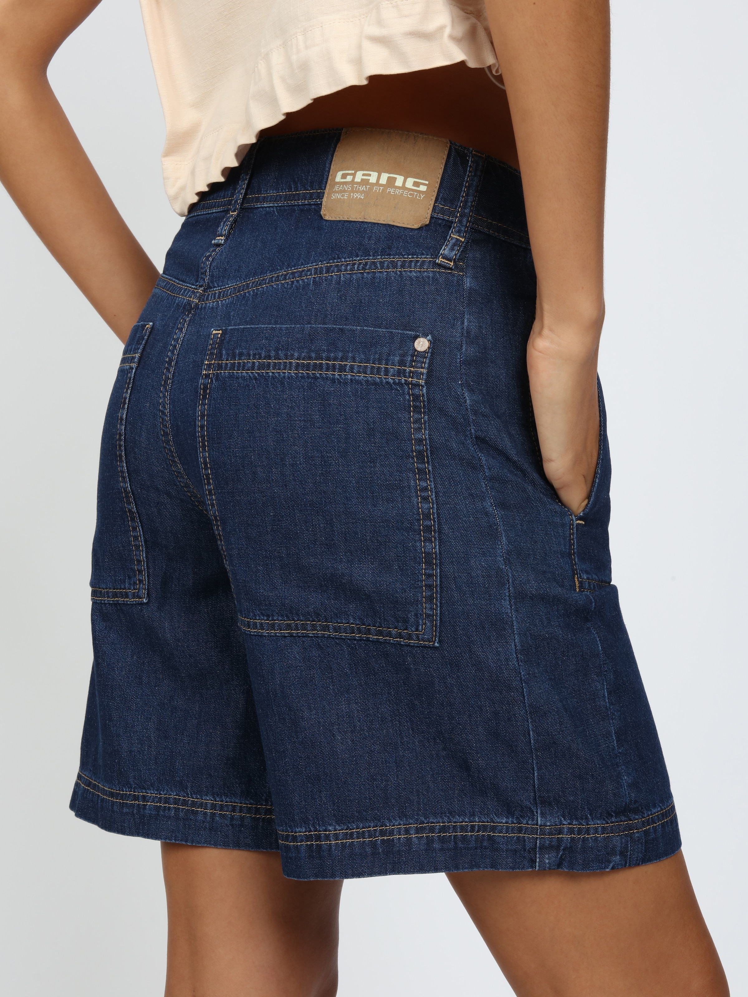 GANG Jeansshorts »94PALOMA SHORTS« Light Denim, Wide Fit