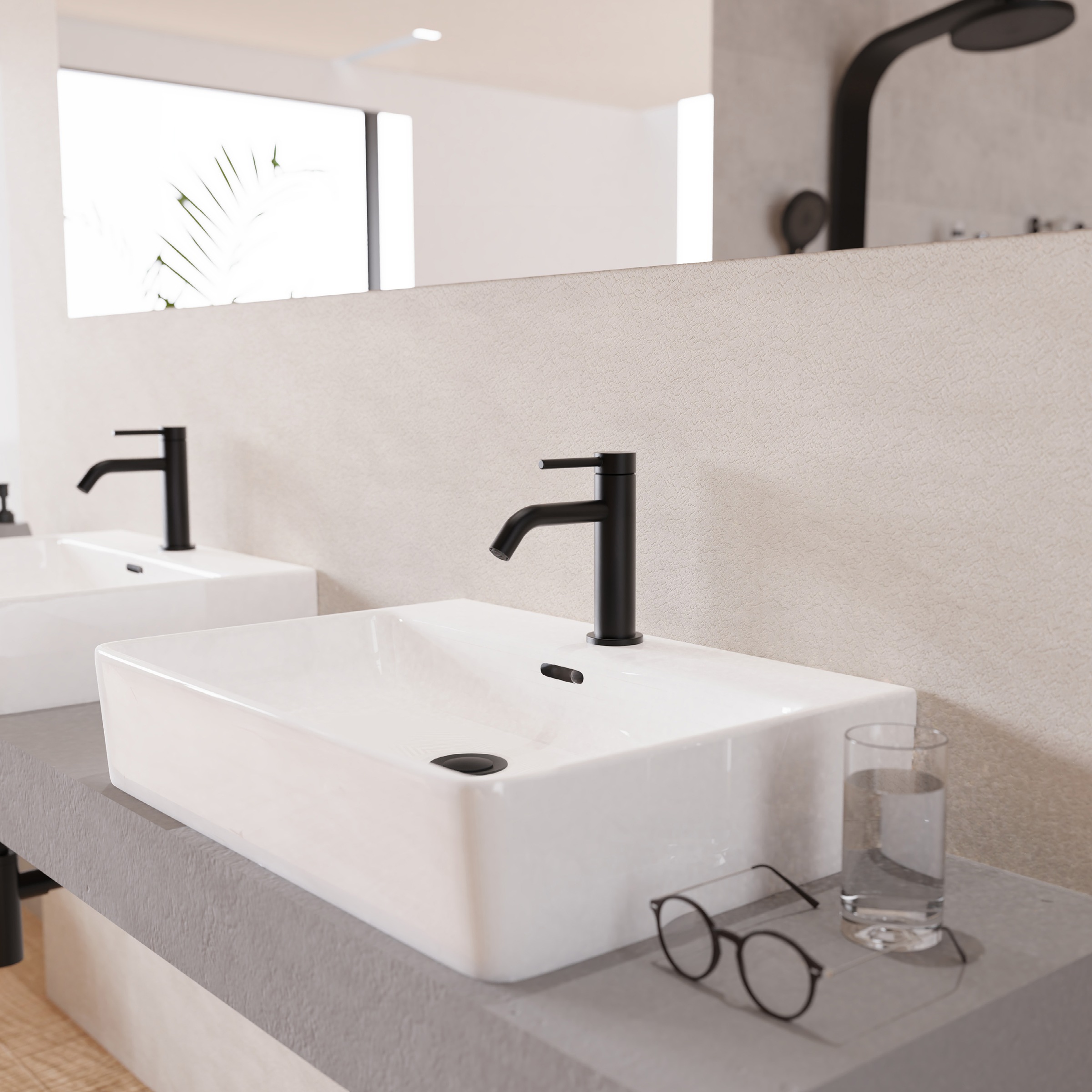 welltime Waschtischarmatur »Toscana« reduzierter Wasserverbrauch durch Eco-Click-Funktion