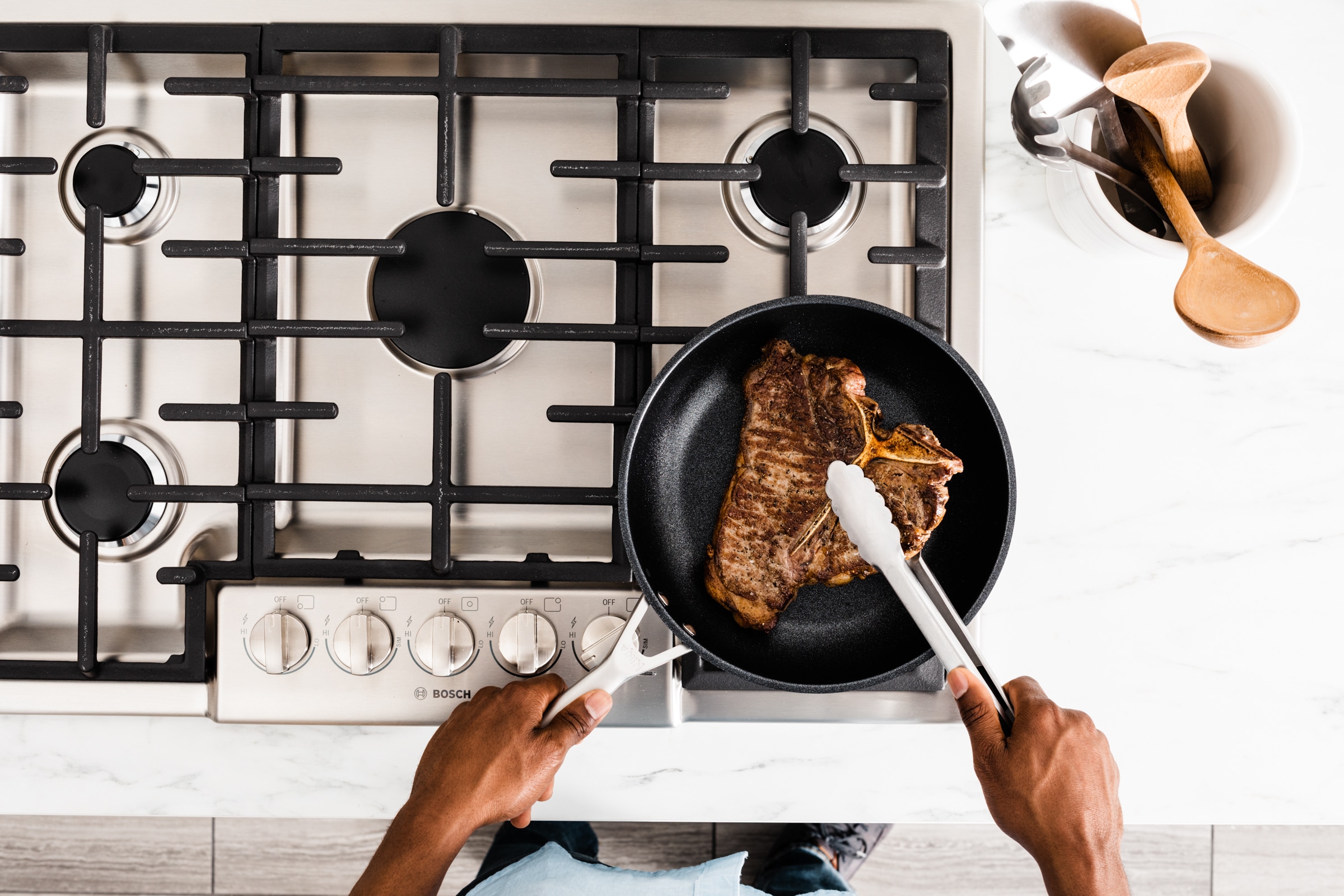 NINJA Bratpfanne »Ninja ZEROSTICK Edelstahl-Pfanne C600DE« Edelstahl 1 Stk. tlg. Edelstahl mit Aluminiumbeschichtung für Braten bei hohen Temperaturen