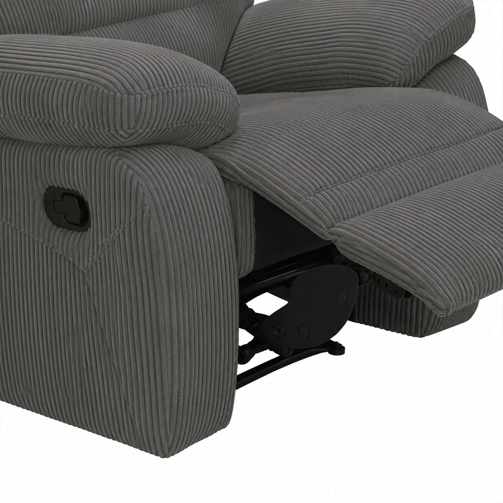 OTTO home Relaxsessel »Lannilis mit Liegefunktion, Fernsehsessel« mit manueller und elektrischer Relaxfunktion, anthrazit