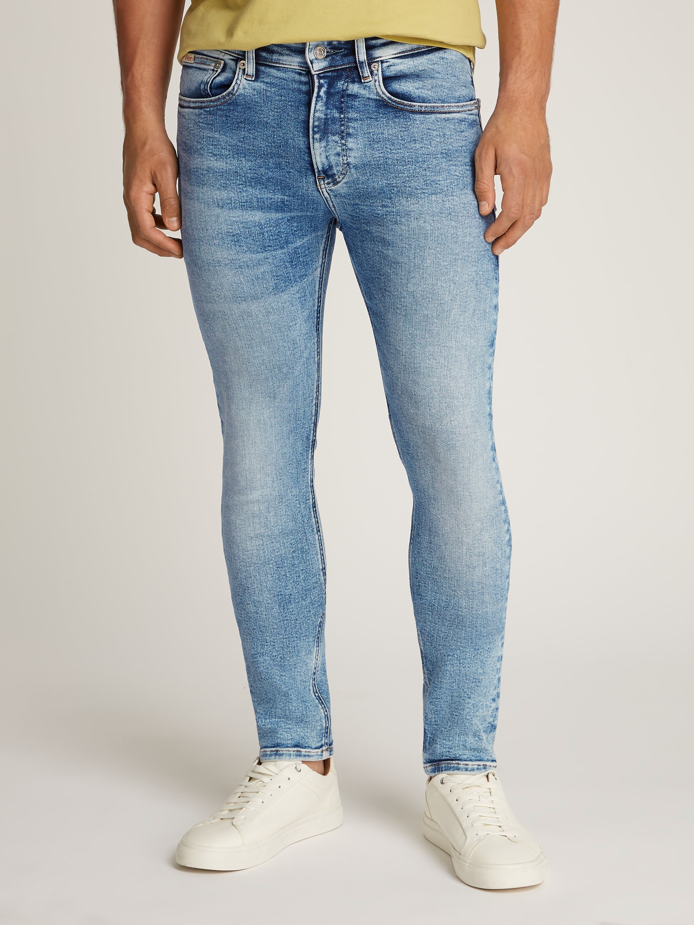 Calvin Klein Jeans Stretch-Jeans »SKINNY«, Coinpocket, Logostickerei