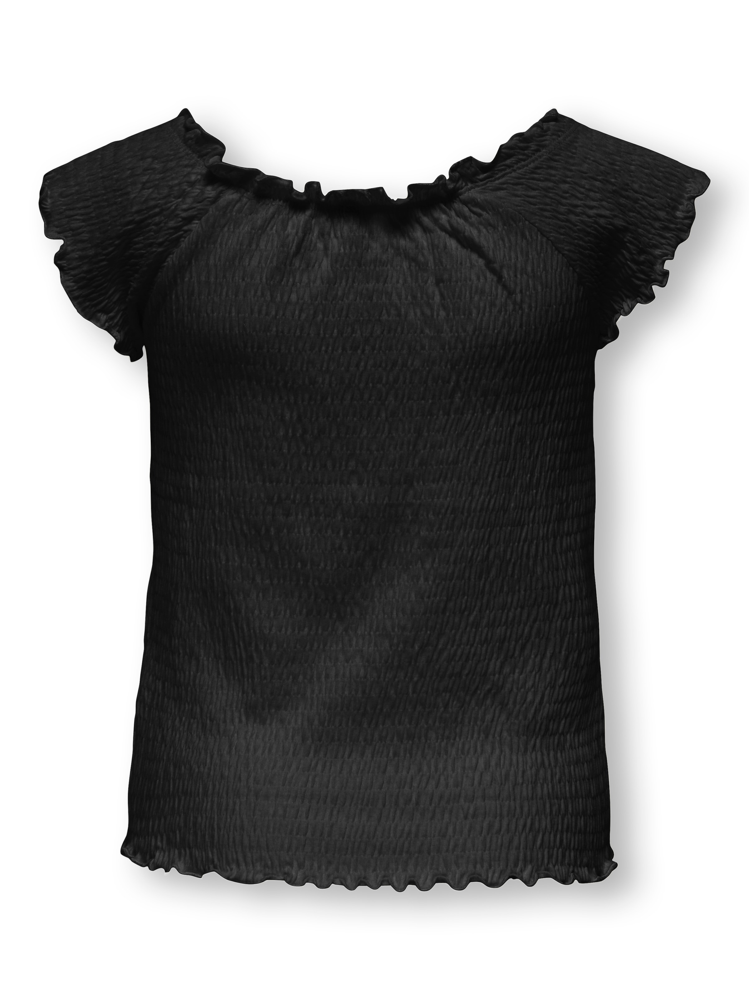 KIDS ONLY Carmenshirt »KOGJOJO LIFE SS TOP JRS« mit gewellten Kanten