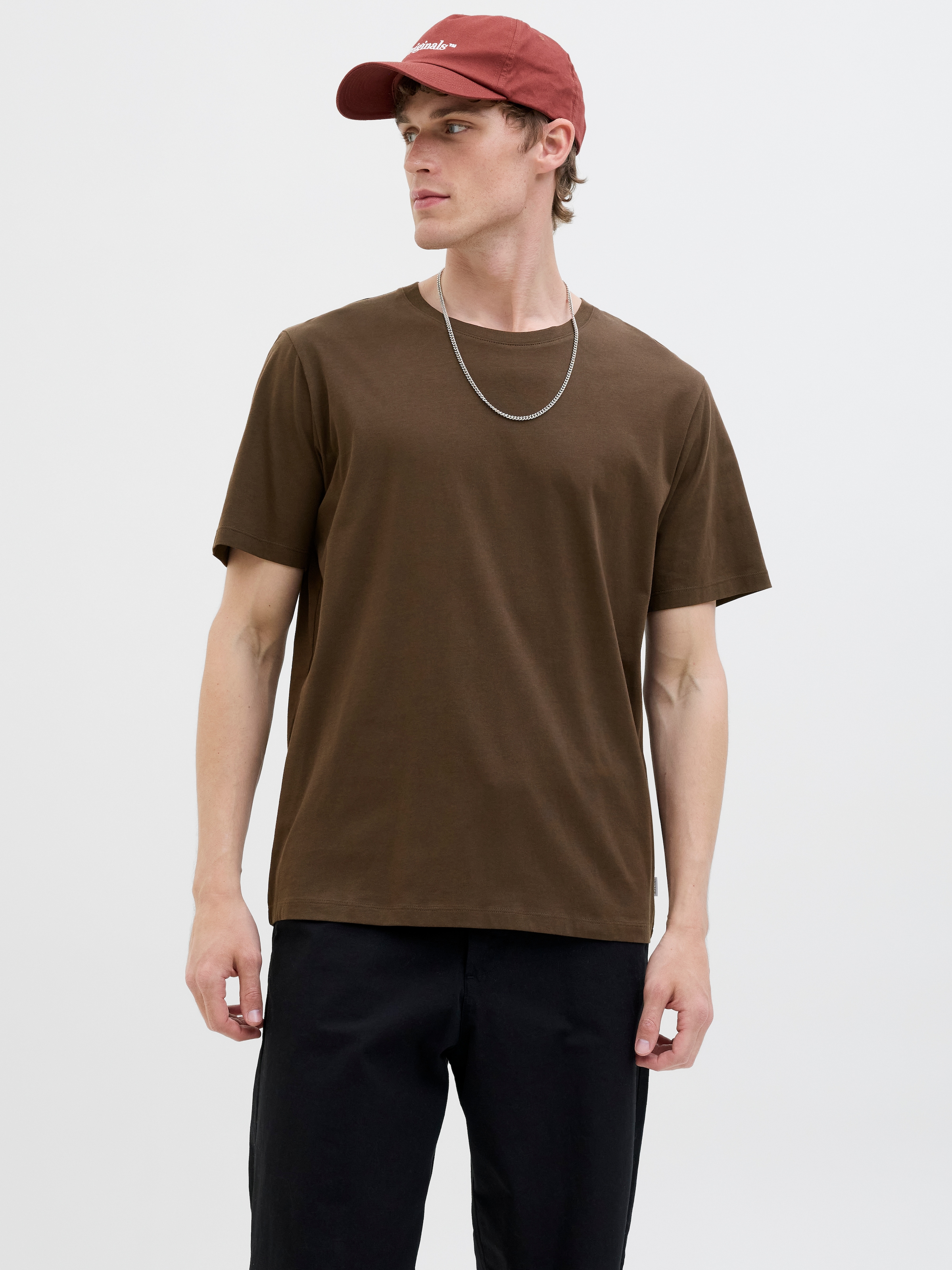 Jack & Jones Rundhalsshirt »JJEORGANIC BASIC TEE SS O-NECK NOOS« Baumwolle, regular fit