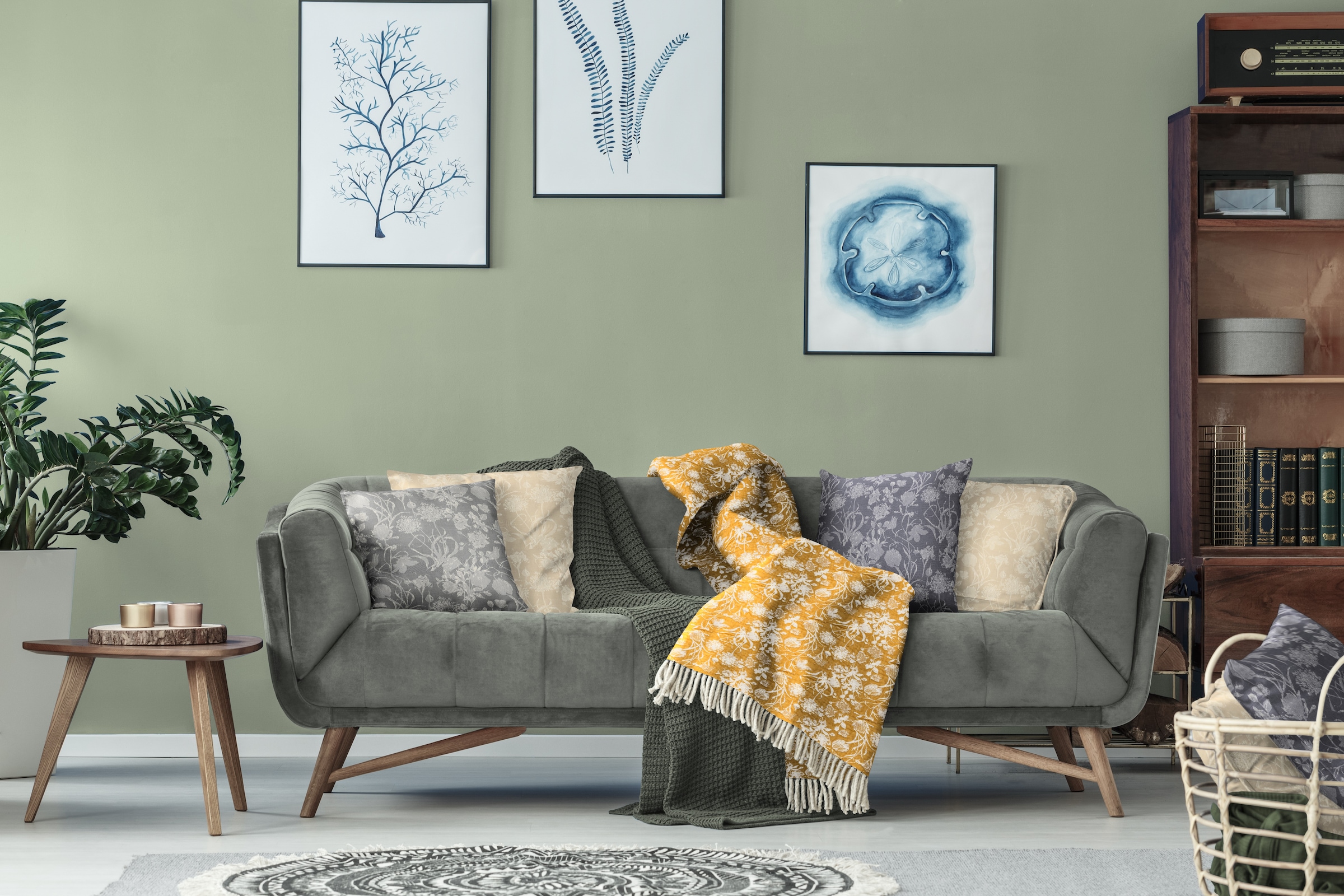 Adam Wohndecke »Flower Cuvée«, im floralem Design, Kuscheldecke
