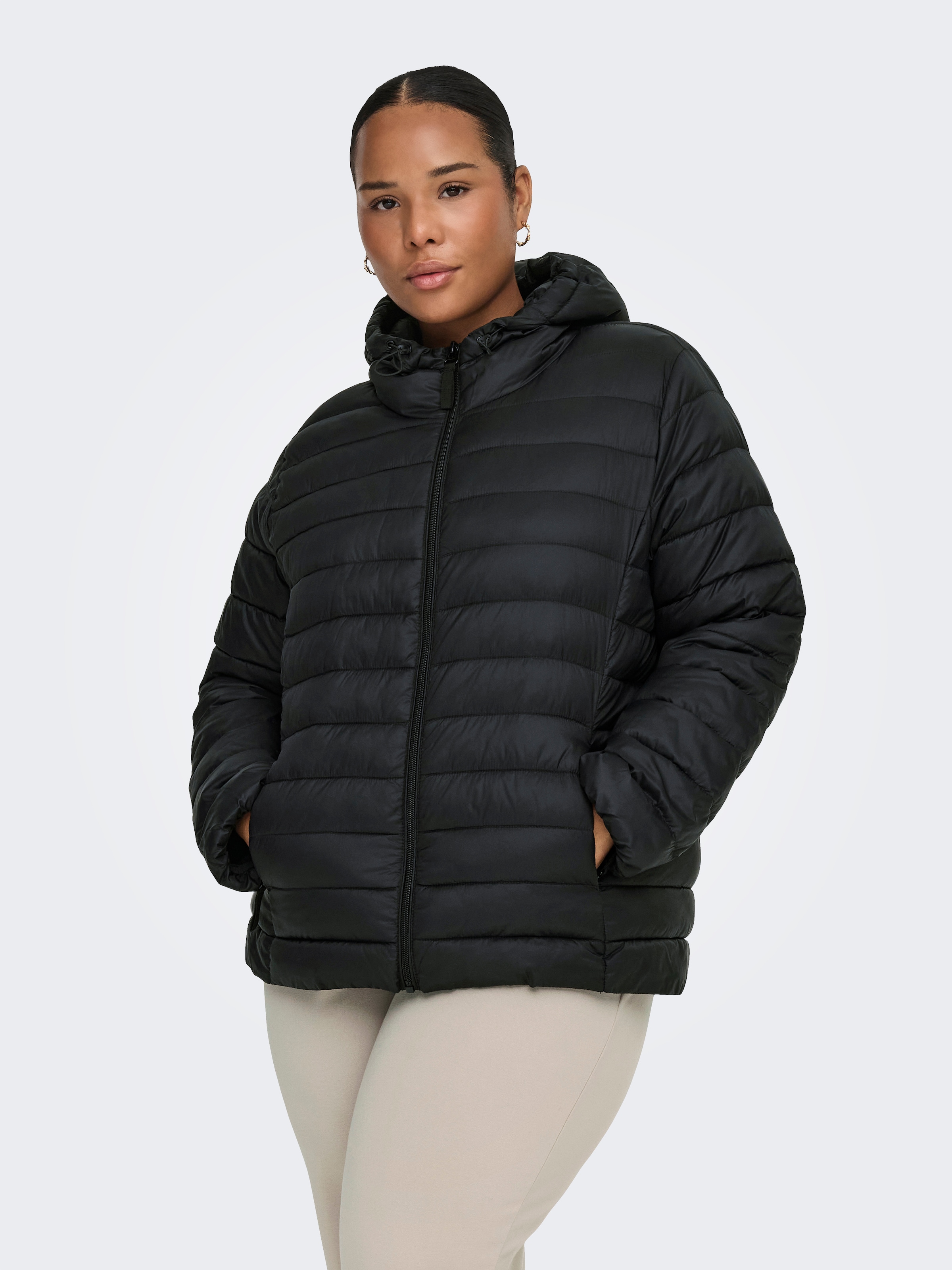 ONLY CARMAKOMA Steppjacke »CARTAHIA LW QUILTED HOOD JKT OTW NOOS« mit Kapuze