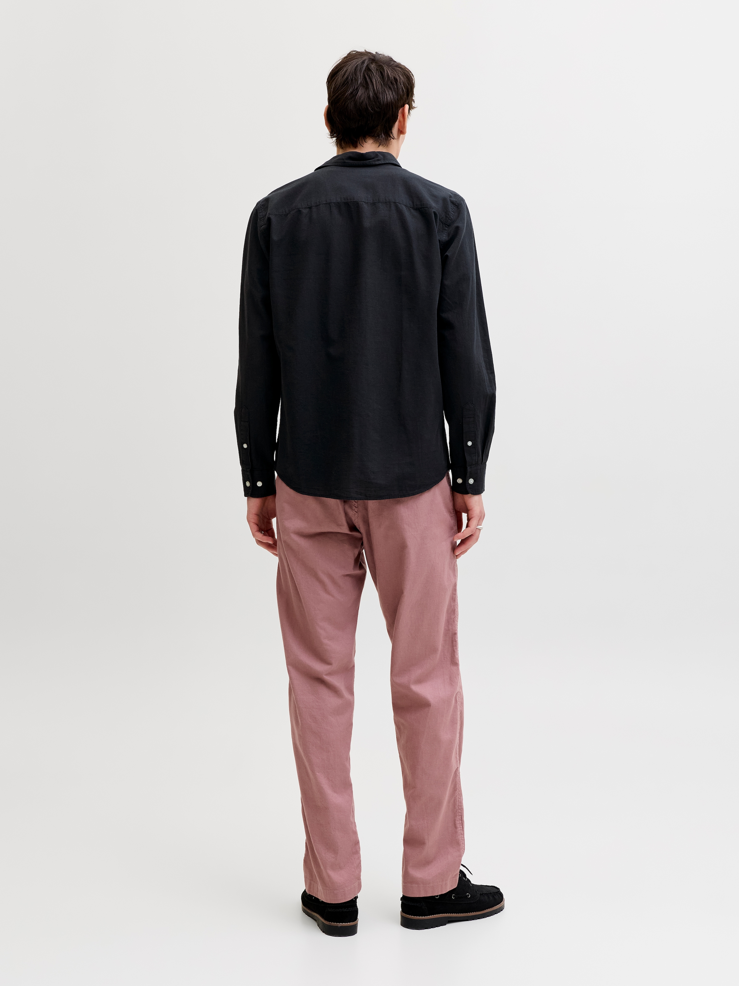 Jack & Jones Langarmhemd »JJEBREEZE LINEN BLEND SHIRT L/S SN« mit Knopfleiste