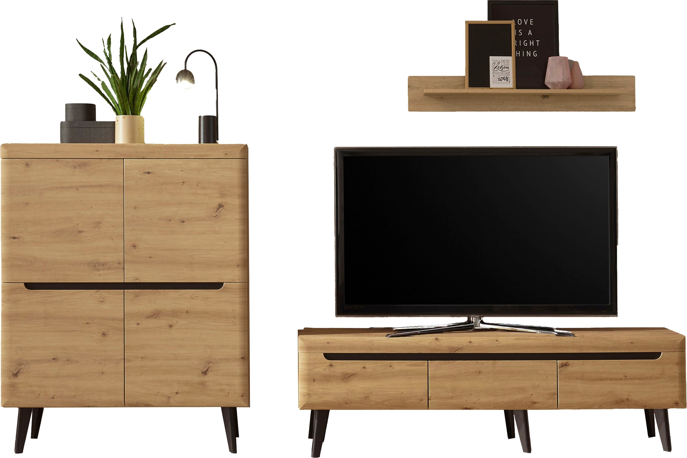 INOSIGN Wohnwand »Torge, Anbauwand, Schrankwand, Mediawand, Wohnzimmer-Set« 3 Stk. tlg.