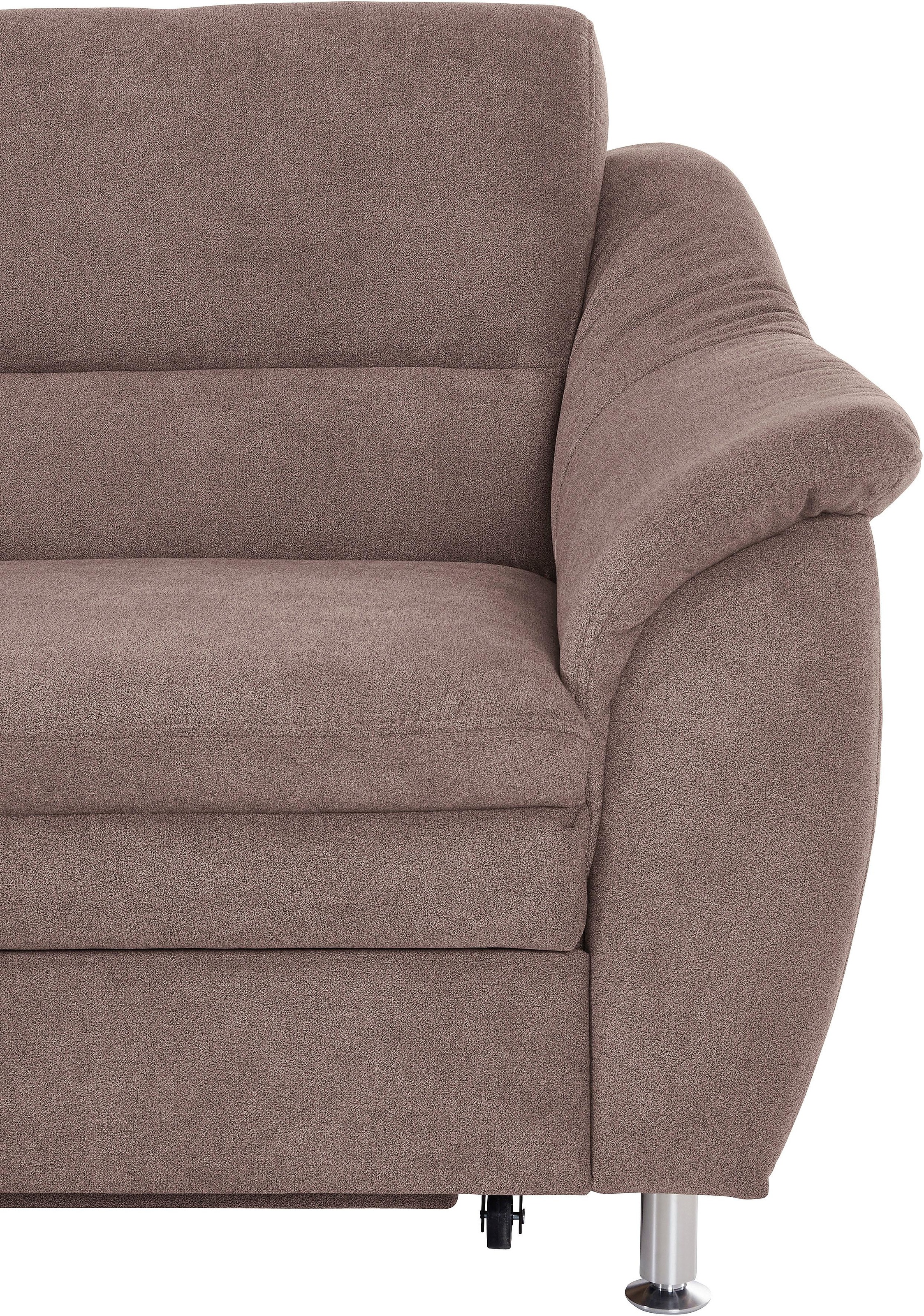 Places of Style Ecksofa »Cardoso L-Form«, Federkern, wahlweise mit Bett, Schubkasten, teilweise Relaxfunktion