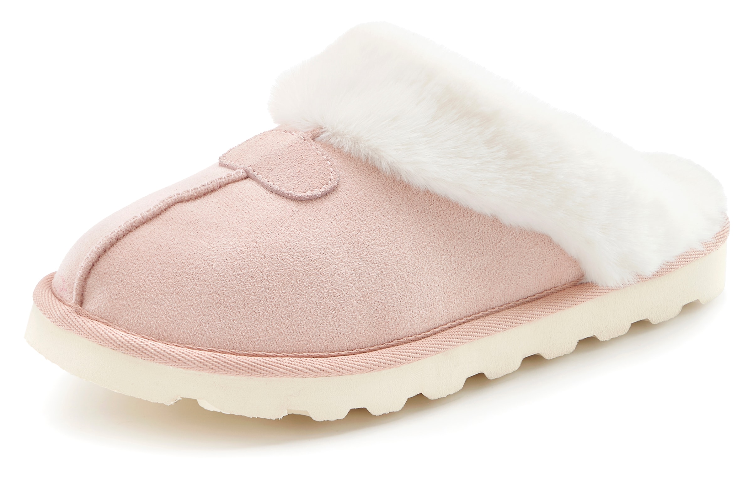 Vivance Dreams Pantolette »Plüsch Hausschuh, Pantoffeln, Clogs, Schlappen, Hausschuh,«  mit Warmfutter VEGAN