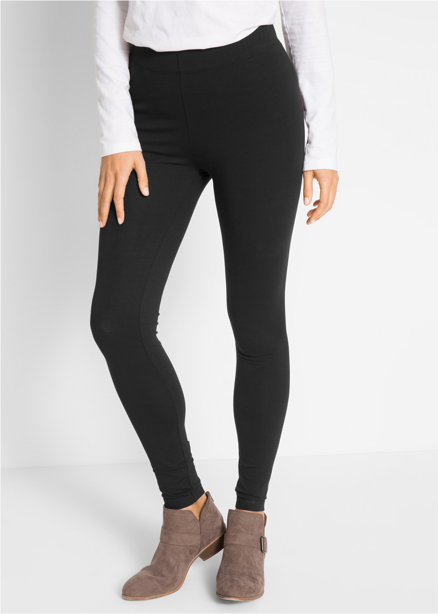bonprix Leggings »Leggings aus Baumwoll-Mix«  aus Baumwoll-Mix, mit Elasthananteil, schmale Skinny-Fit-Passform