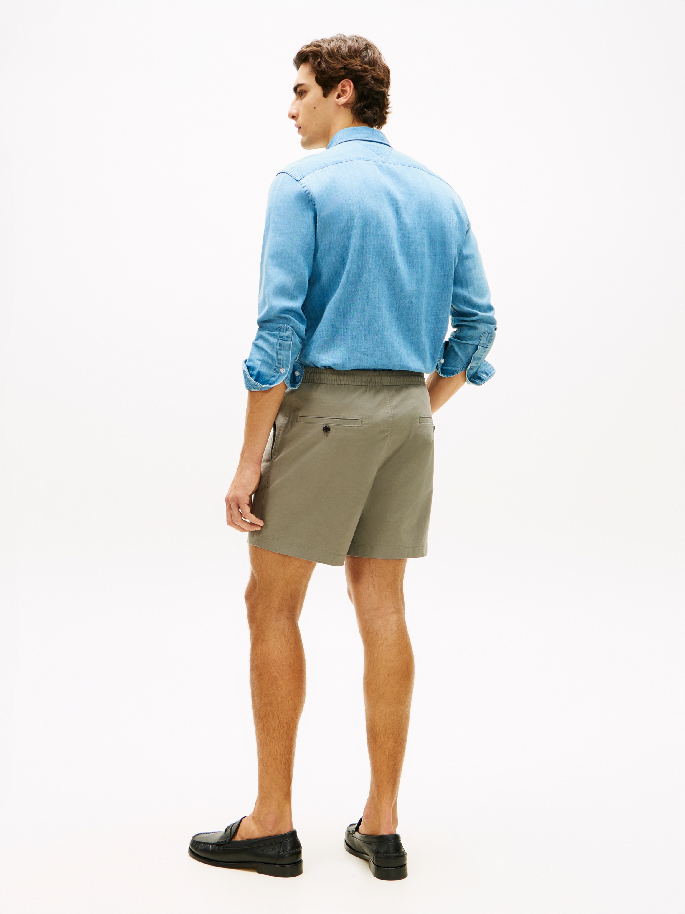 Tommy Hilfiger Shorts »DOVER POPLIN«  aus Paper-Touch-Baumwolle, elastischer Bund