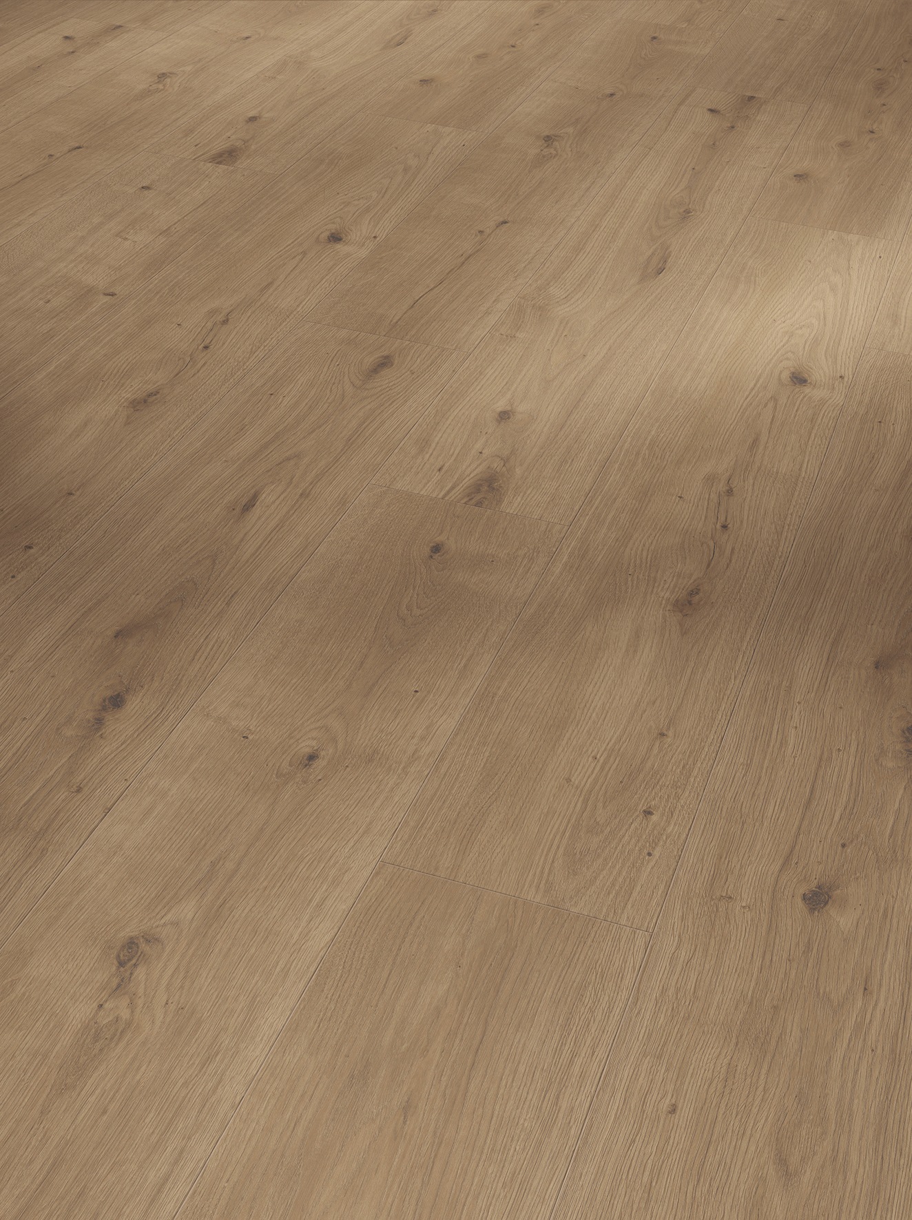 PARADOR Designboden »Modular ONE Eiche Atmosphere umbra«, (Set), mit integrierter Trittschalldämmung, Verlegefläche: 2,49 m², matt, für Fußbodenheizung geeignet