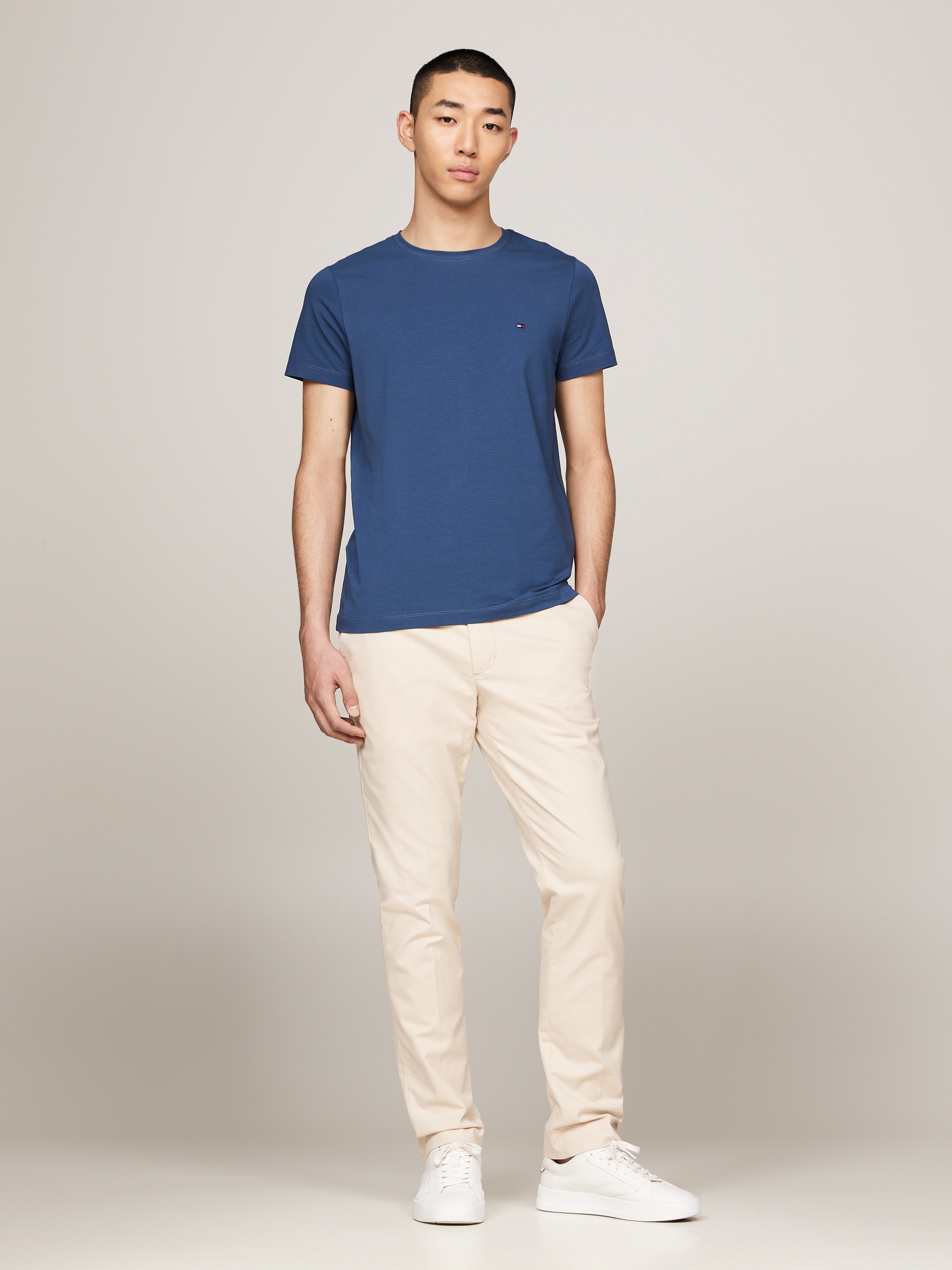 Tommy Hilfiger T-Shirt »STRETCH SLIM FIT TEE«, mit Rundhalsausschnitt