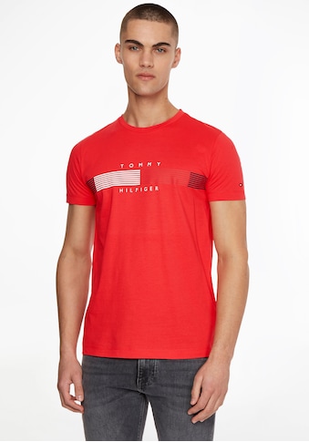 Tommy Hilfiger T-Shirt »CHEST CORP STRIPE GRAPHIC TEE« kaufen