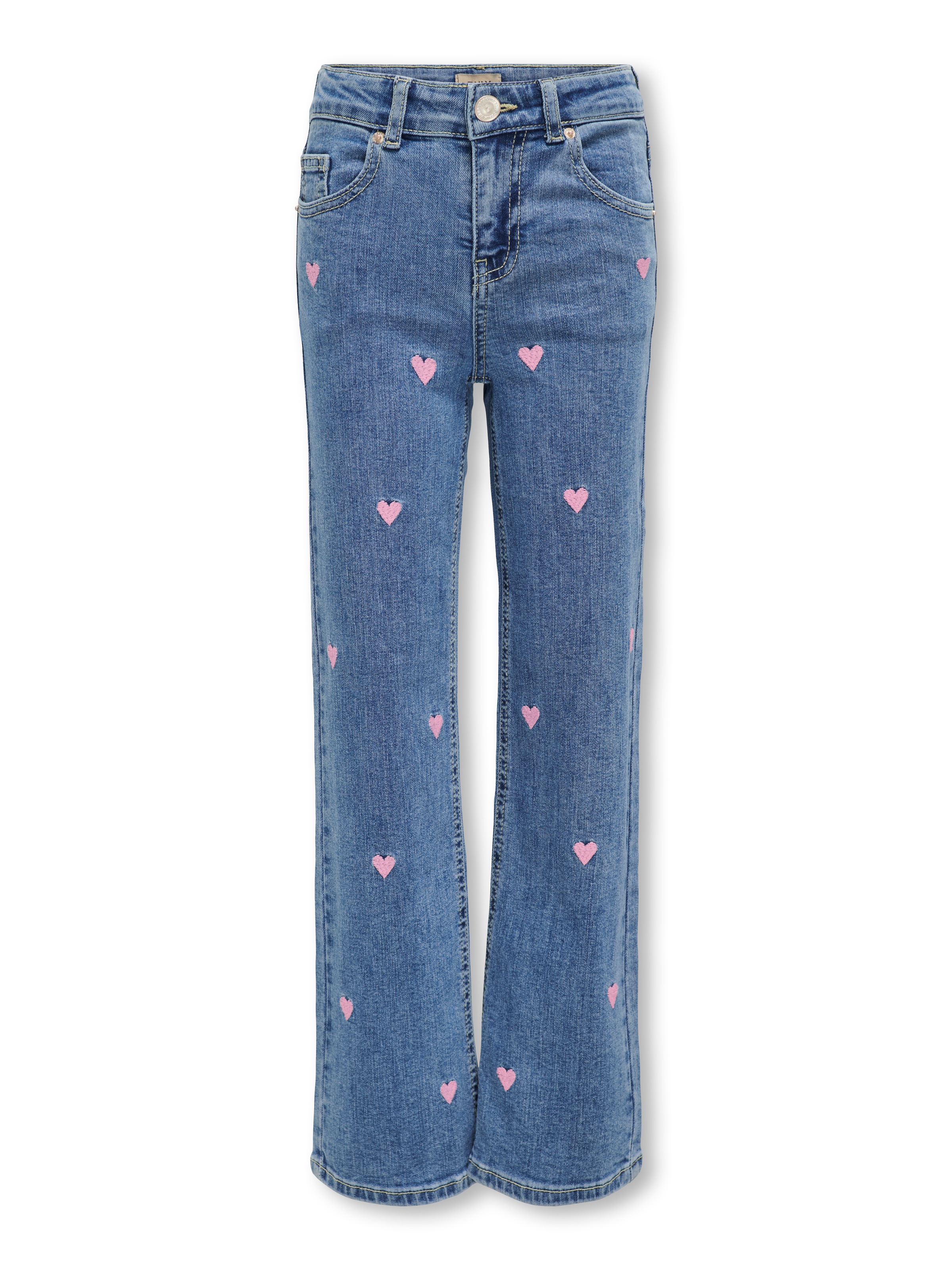KIDS ONLY Weite Jeans »KOGJUICY WIDE LEG HEART EMB DNM JEANS«