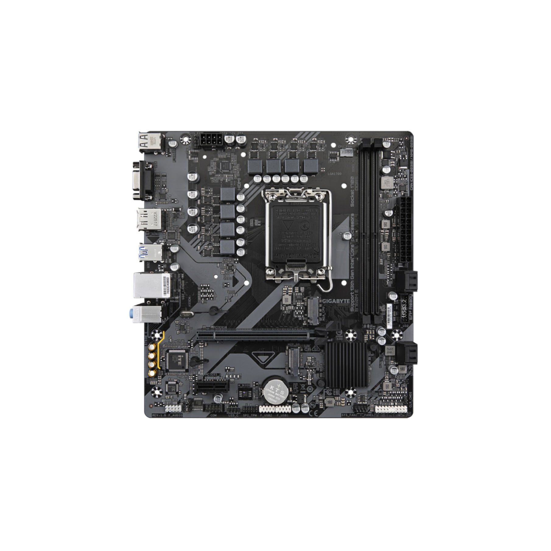 Gigabyte Mainboard »B760M E Mainboard – Unterstützt Intel Core Prozessoren der 14. Generat«