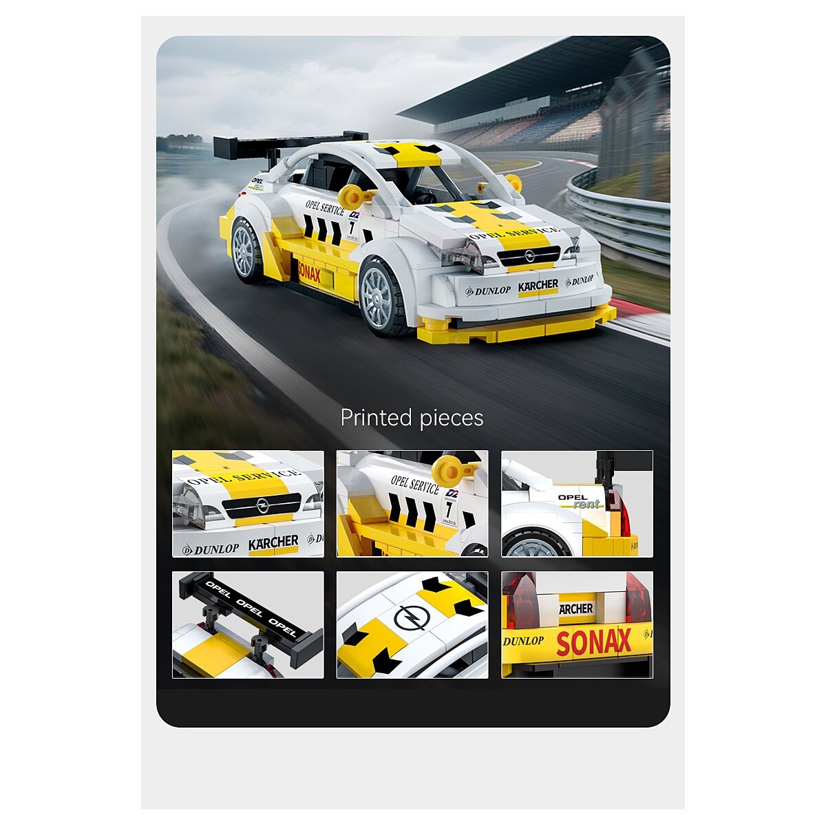 Jamara Konstruktions-Spielset »CaDA, Brick, Opel Astra V8 Coupe weiß (402922)« im Maßstab 1:24
