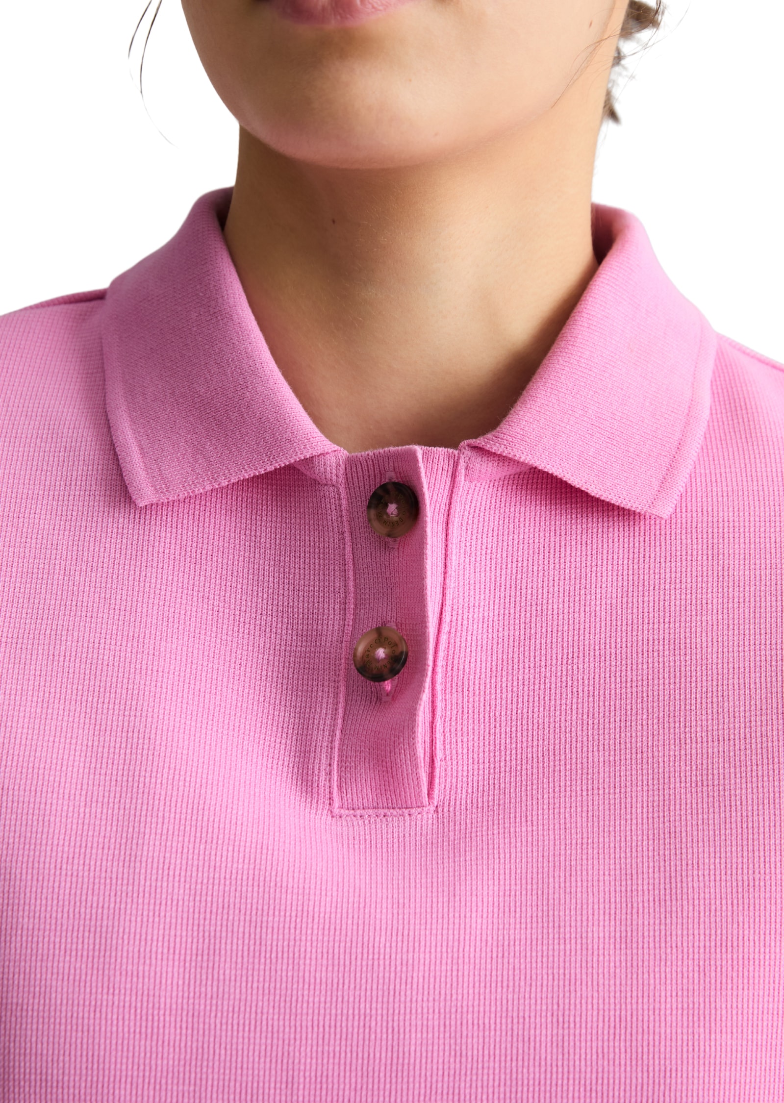 Marc O'Polo DENIM Poloshirt ärmellos wide aus Organic Cotton