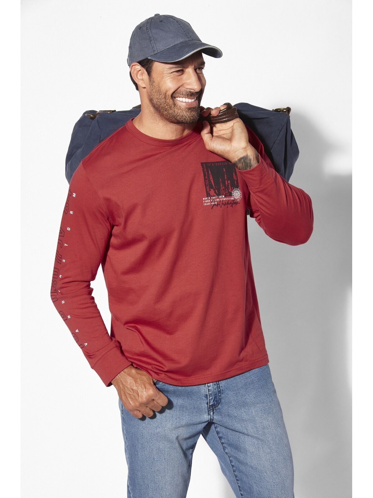 Jan Vanderstorm Langarm-Poloshirt »Langarmshirt WINHOLM«