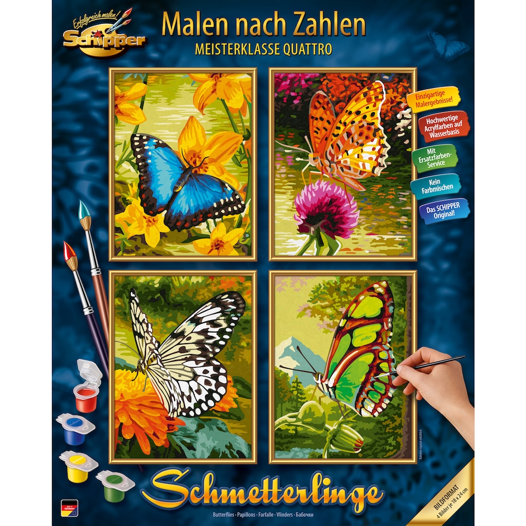 Schipper Malen nach Zahlen »Meisterklasse Quattro - Schmetterling«
