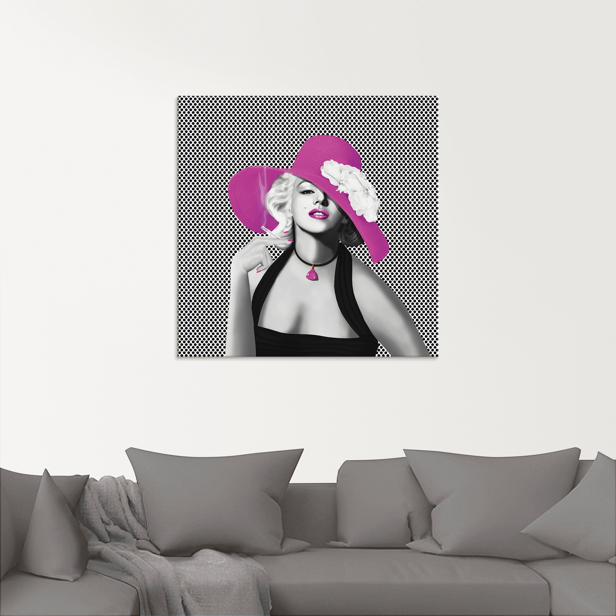 Artland Glasbild »Marilyn in Pop Art«, Stars, (1 St.), in verschiedenen Größen