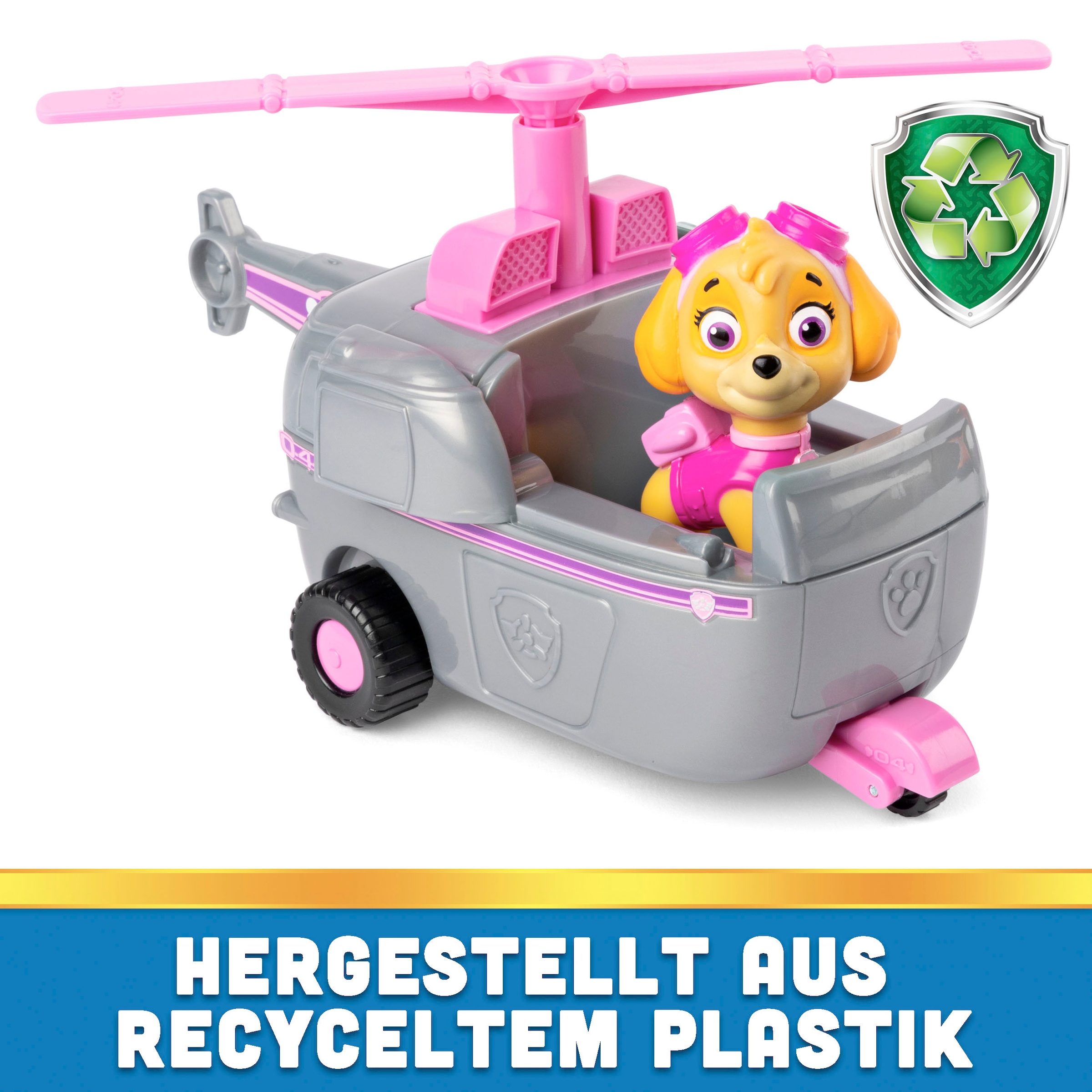 Spin Master Spielzeug-Auto »Paw Patrol - Sust. Basic Vehicle Skye«, zum Teil aus recycelten Material
