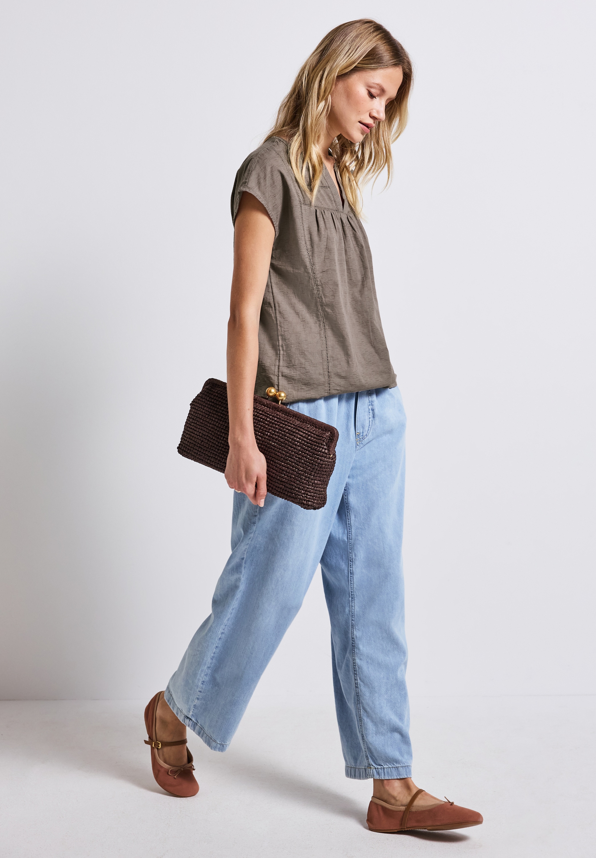 STREET ONE Shirtbluse, mit Tape-Details
