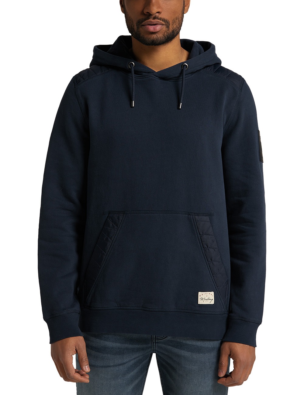 MUSTANG Kapuzensweatshirt »Bennet fabric mix«