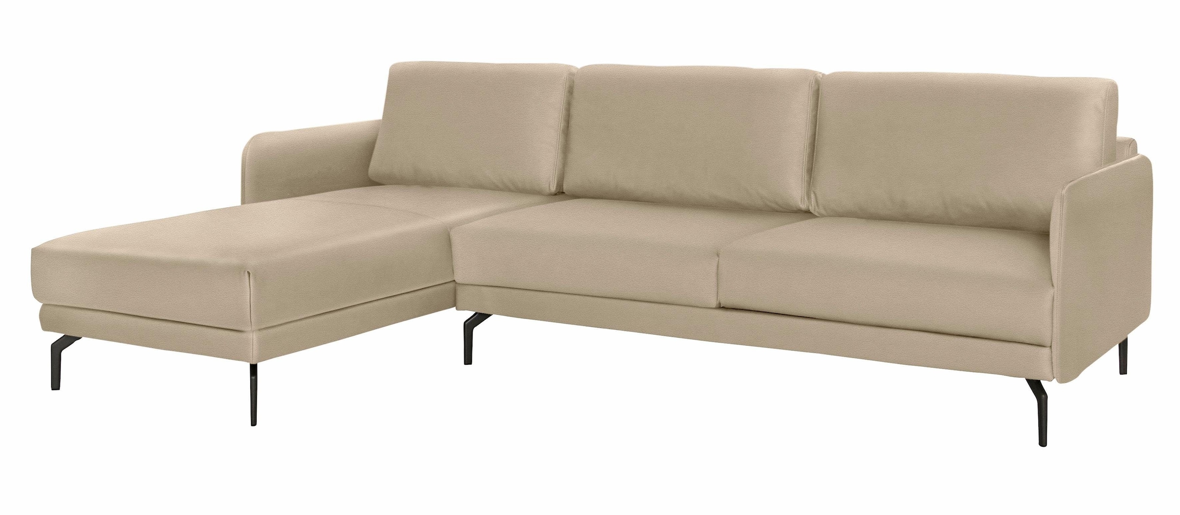 Armlehne schmal, online Ecksofa »hs.450«, sehr sofa Alugussfüße Breite kaufen hülsta umbragrau in cm, 234