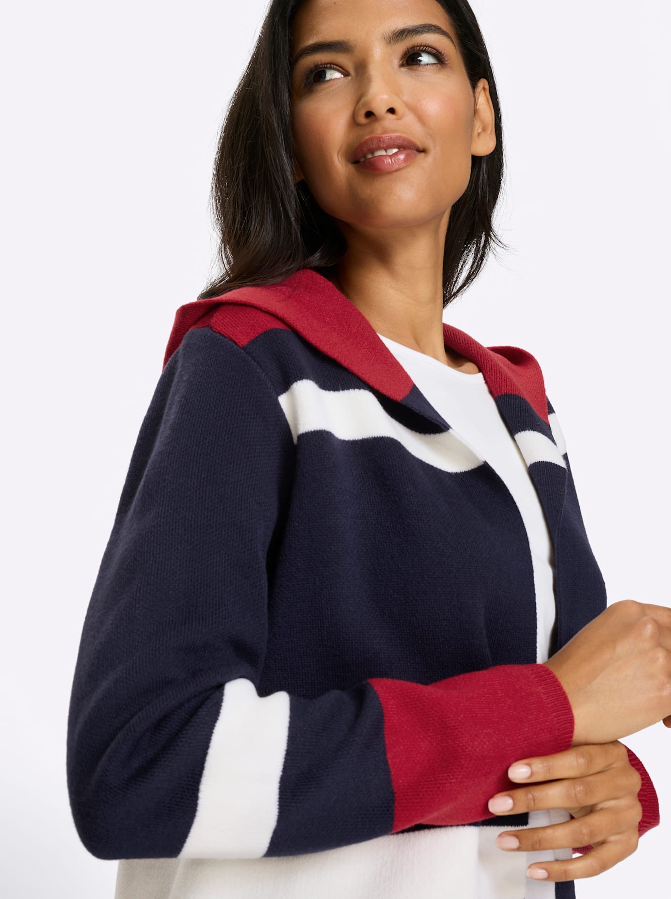 Classic Basics Jacquardstrickjacke