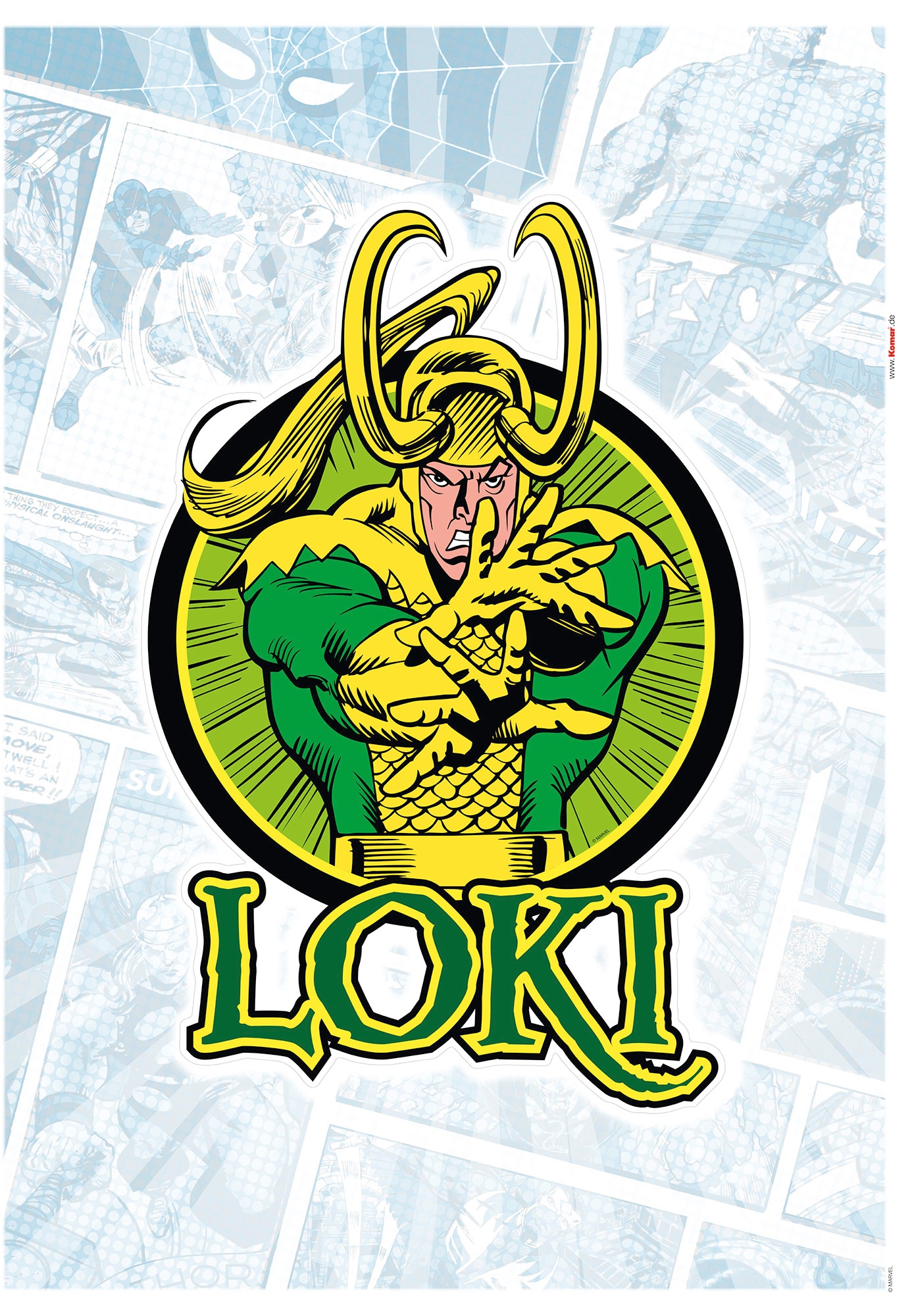 Wandtattoo »Loki Comic Classic«, (1 St.), 50x70 cm (Breite x Höhe), selbstklebendes...