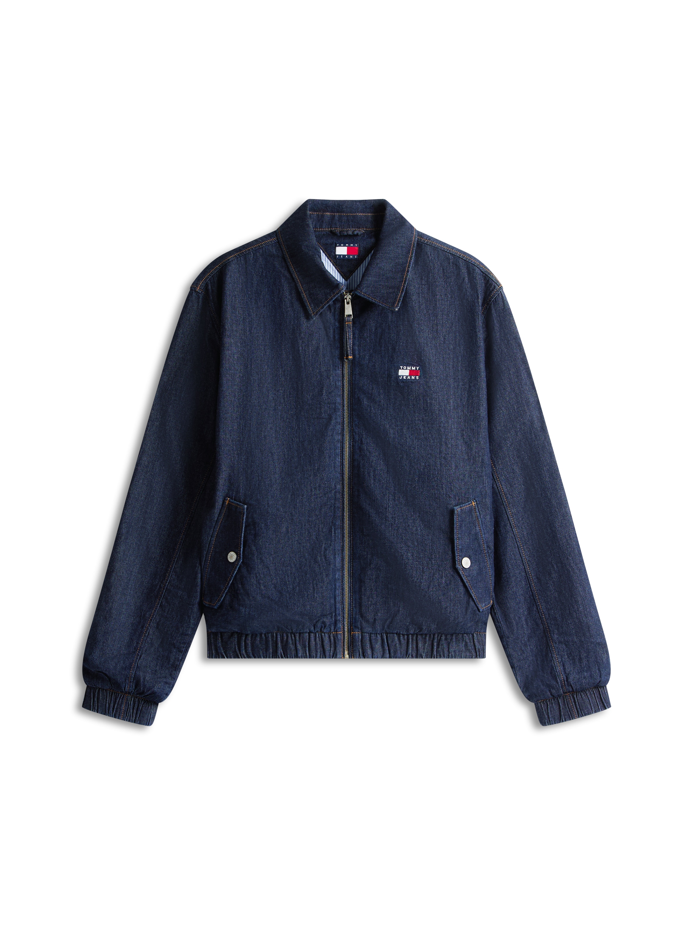 Tommy Jeans Jeansjacke »CHAMBRAY HARRINGTON« ohne Kapuze Regular fit mit Klappentaschen