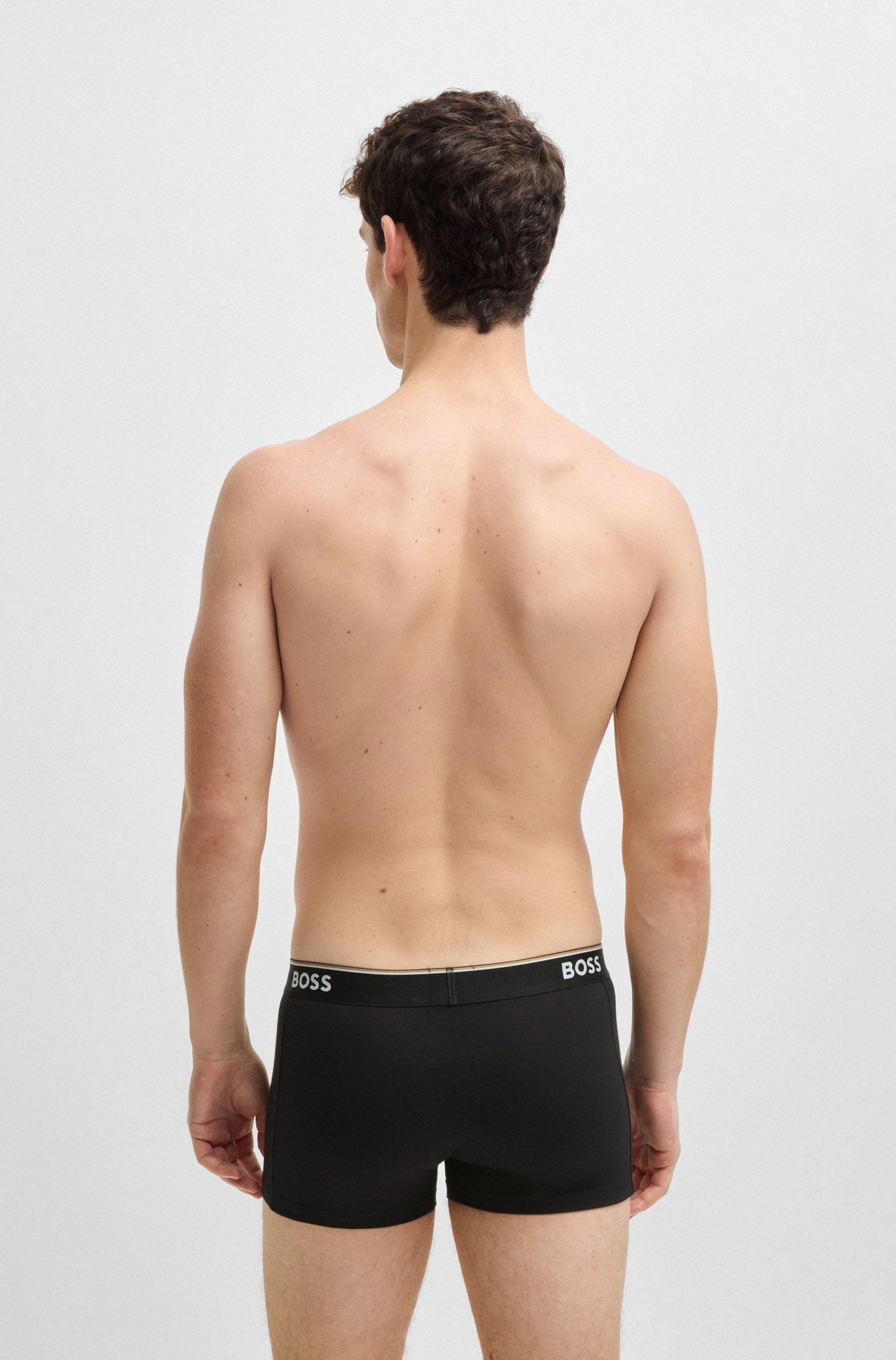 BOSS Boxer »TRUNK 3 PACK«, (3 St.), BOSS Schriftzug auf dem Bund