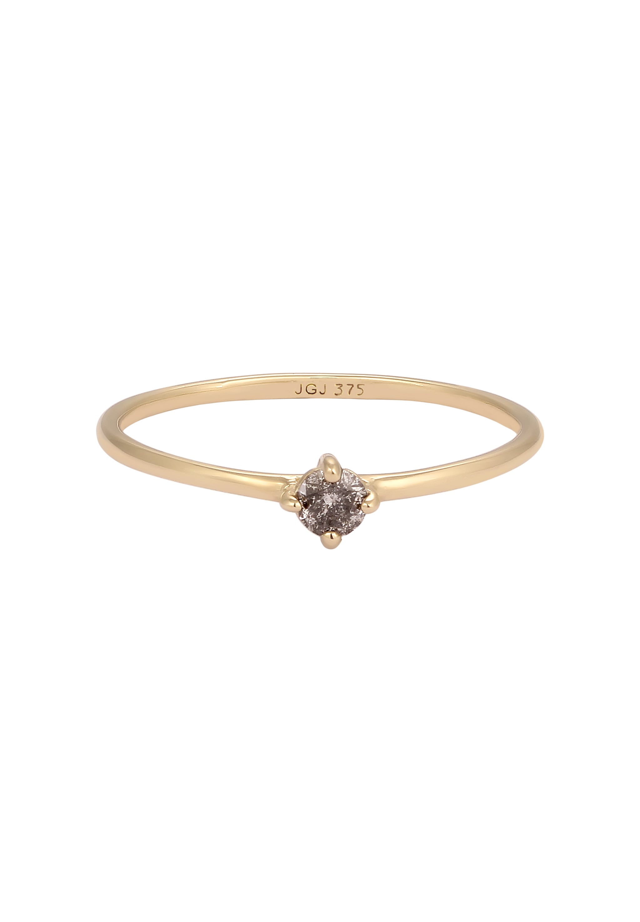 Elli DIAMONDS Diamantring »Ring Diamant Salt & Pepper (0.11ct) 375 Gelbgold«
