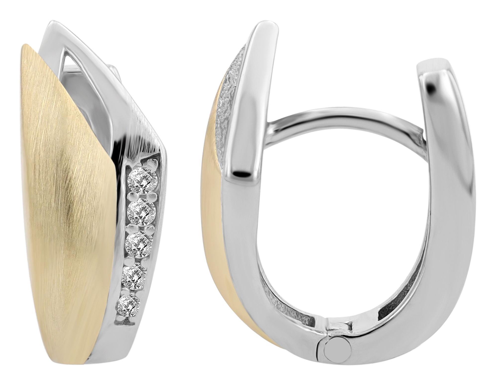 Adelia´s Paar Creolen »Damen Ohrringe ¿ Klappcreole aus 925 Silber«