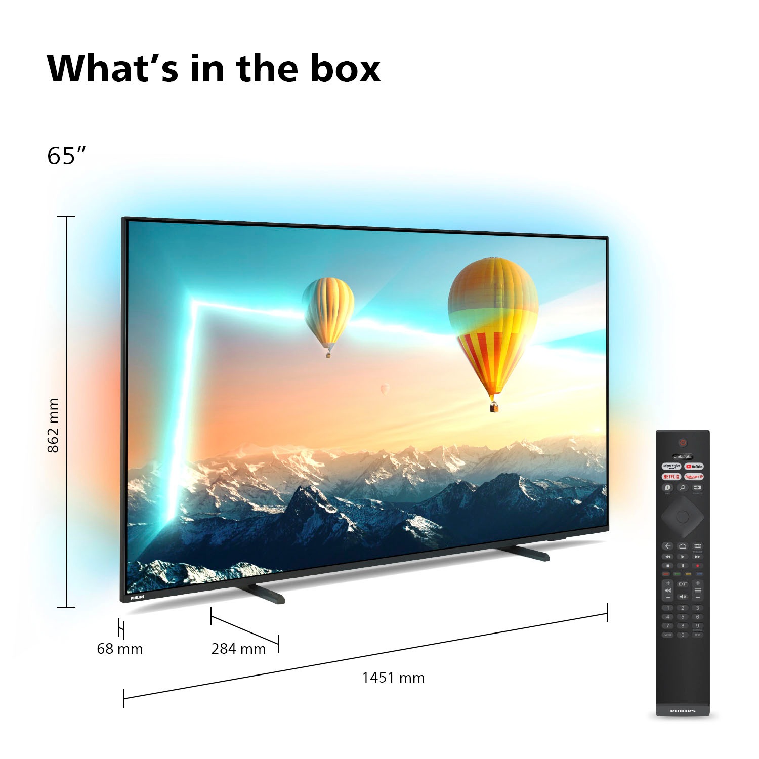 Philips LED-Fernseher »65PUS8007/12«, 4K Ultra HD, Android TV-Smart-TV