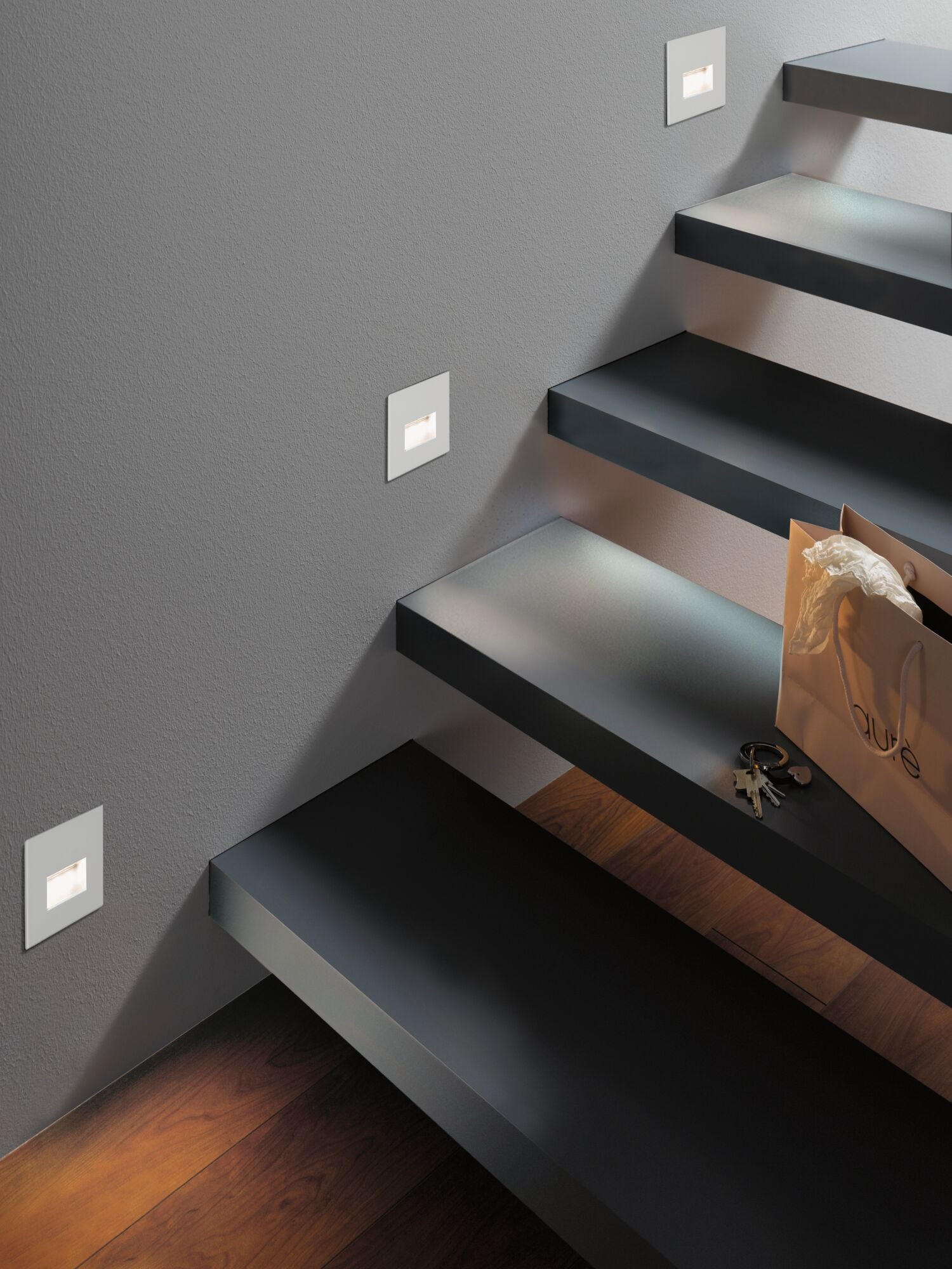 Paulmann LED Einbauleuchte »LED Wandeinbauleuchte Edge Quadro 1,2W 25lm 230V« 1 Stk. Warmweiß