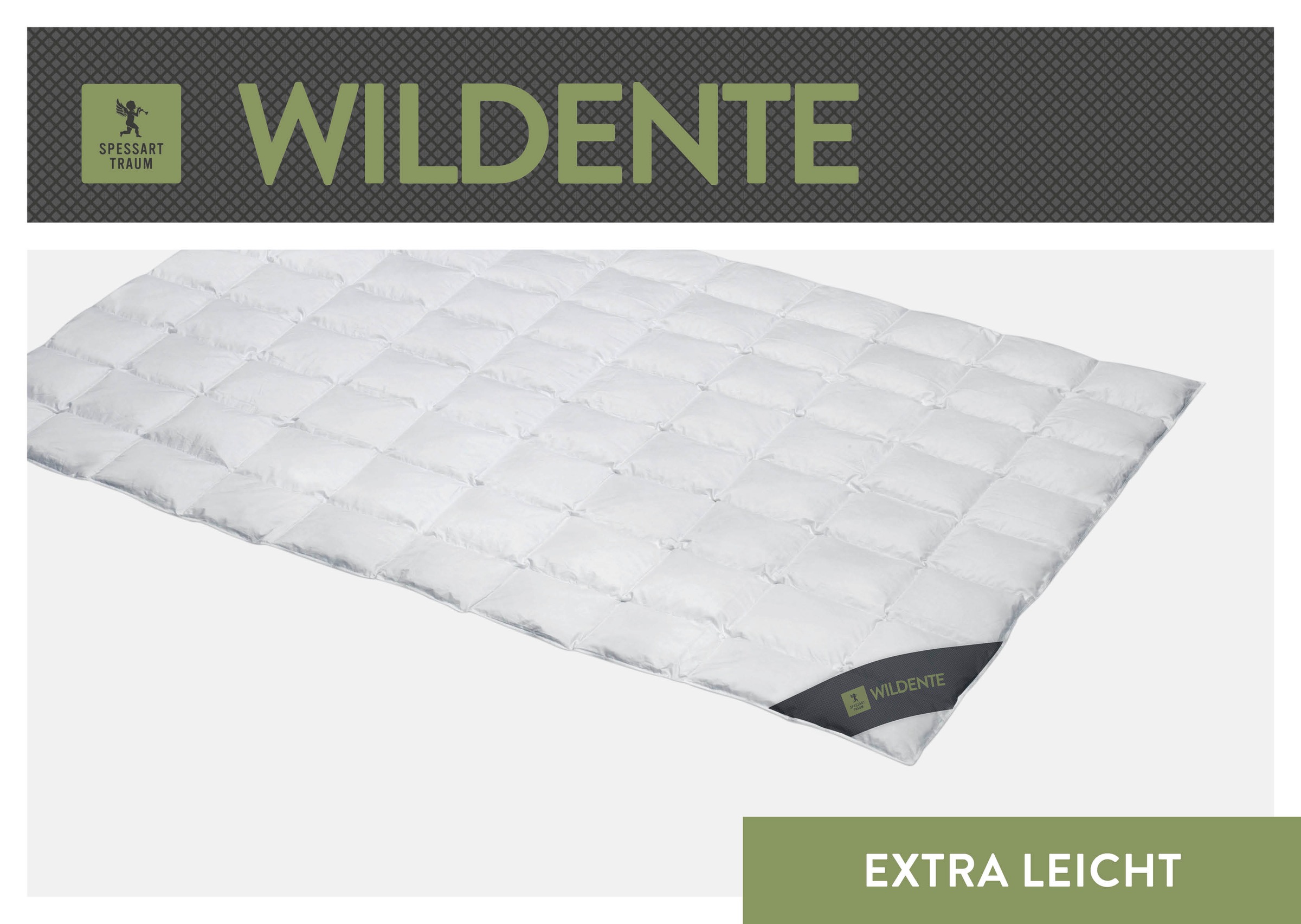 SPESSARTTRAUM Daunenbettdecke »Wildente Bettdecken 135x200cm & weitere Größen«, extraleicht, Füllung 100% Daunen, Bezug 100% Baumwolle, (1 St.), Bettdecken Ganzjahresbettdecke, Winter, Sommer