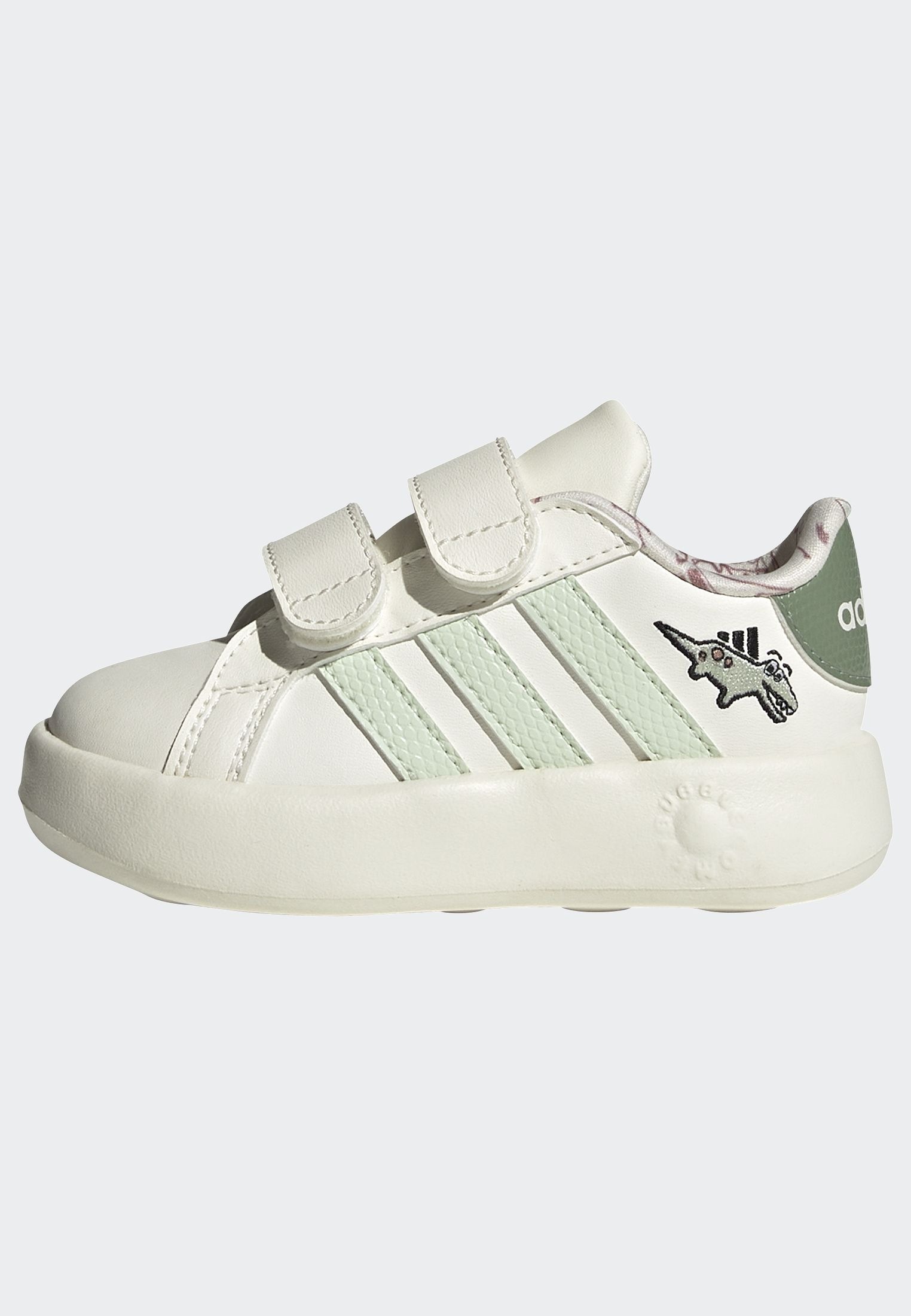 adidas Sportswear Klettschuh »DINO GRAND COURT 2.0 KIDS«, Design auf den Spuren des adidas Superstar, für Kinder