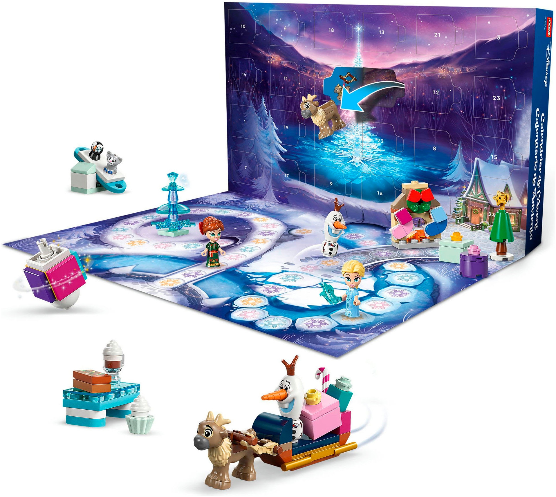LEGO® Spielzeug-Adventskalender »Spielbausteine, (43273), LEGO Disney Princess« ab 5 Jahren Made in Europe