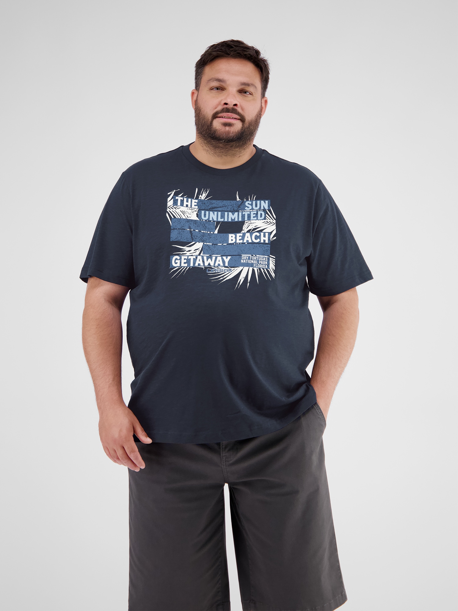 LERROS T-Shirt »LERROS Sommerliches T-Shirt in Großen Größen«