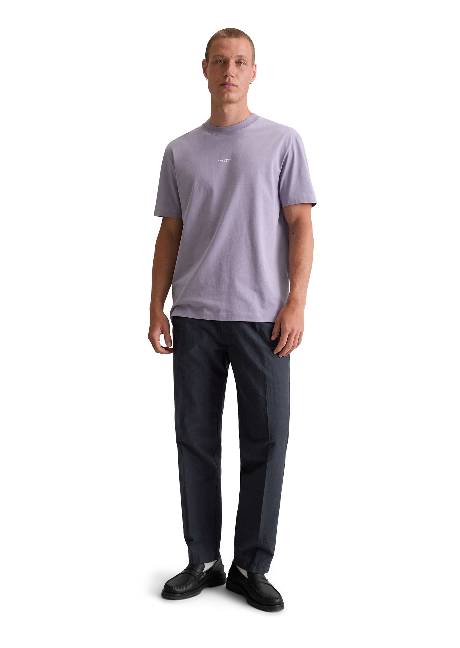 Marc O'Polo DENIM T-Shirt, Basic, relaxed, dezenter Logo-Print