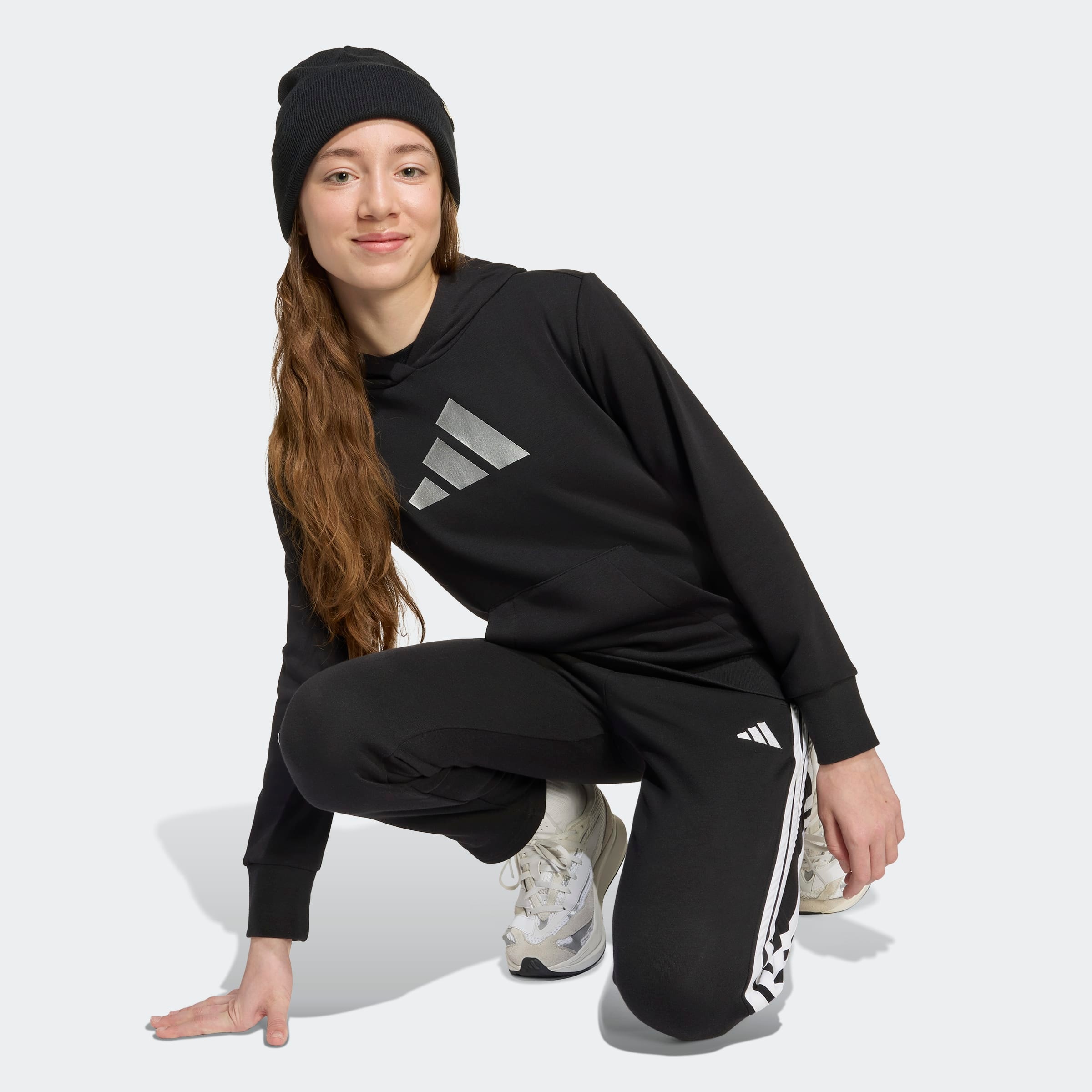 adidas Sportswear Kapuzensweatshirt »GLAM GRAPHIC HOODIE KINDER«
