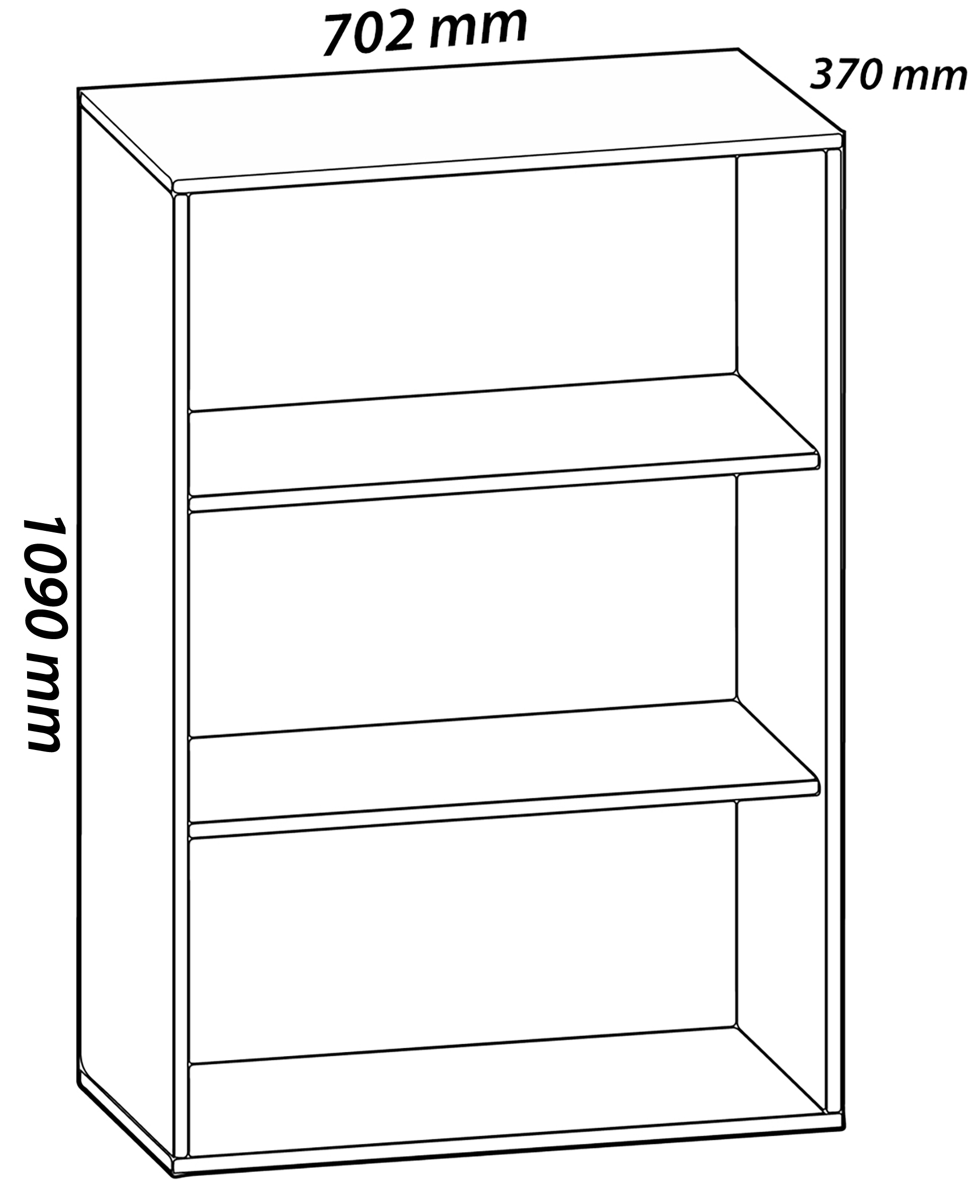 VCM Schuhschrank »VCM Holz-Schuhschrank | Maße: H. 110 x B. 70 x T. 37 cm | Allzweckschrank | 5 Fächer | ohne Türen¿ Lona«, (1 St.)