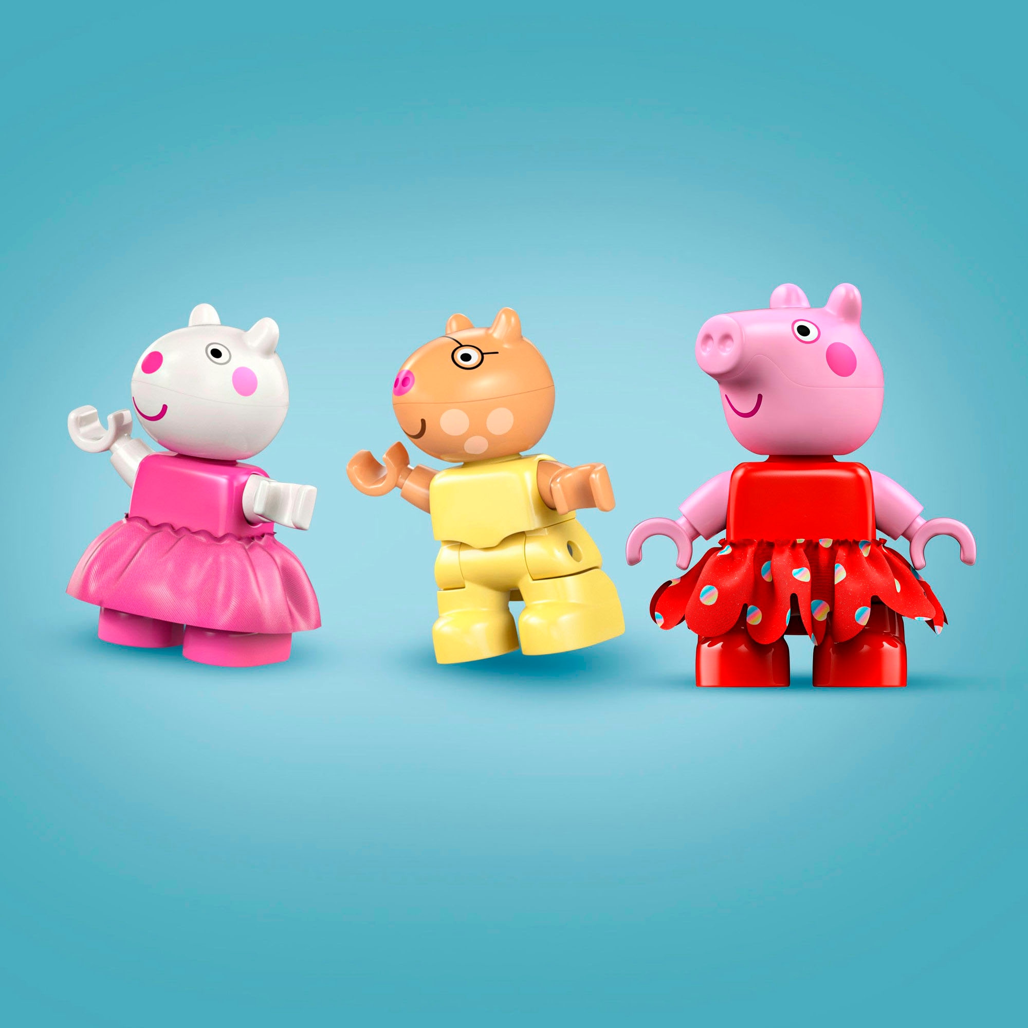 LEGO® Konstruktionsspielsteine »Peppas Geburtstagshaus (10433), LEGO DUPLO Peppa Pig«, (59 St.), Made in Europe